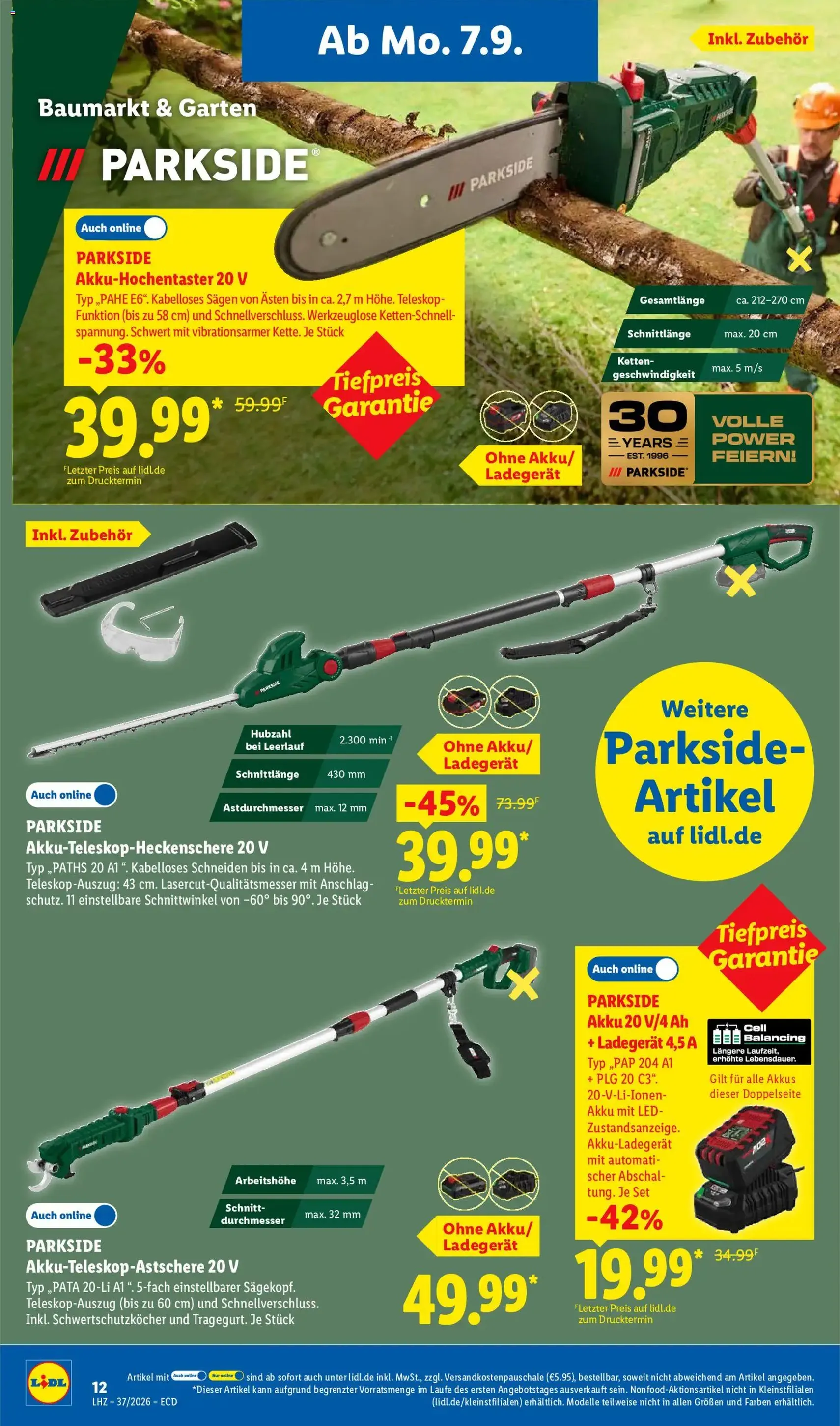 Lidl Prospekt - Gültiger Prospekt ab 07.09.2026, Seite 30 von insgesamt 73