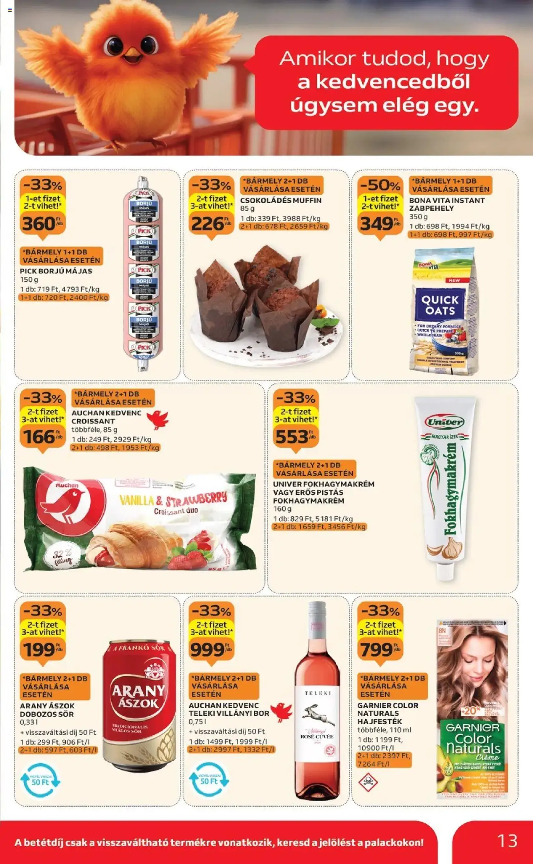 Auchan Akciós újság - 2025.09.18. érvényes szórólap 13 oldal 26 oldalból Auchan Akciós újság - 2025.09.18. érvényes szórólap 13 oldal 26 oldalból