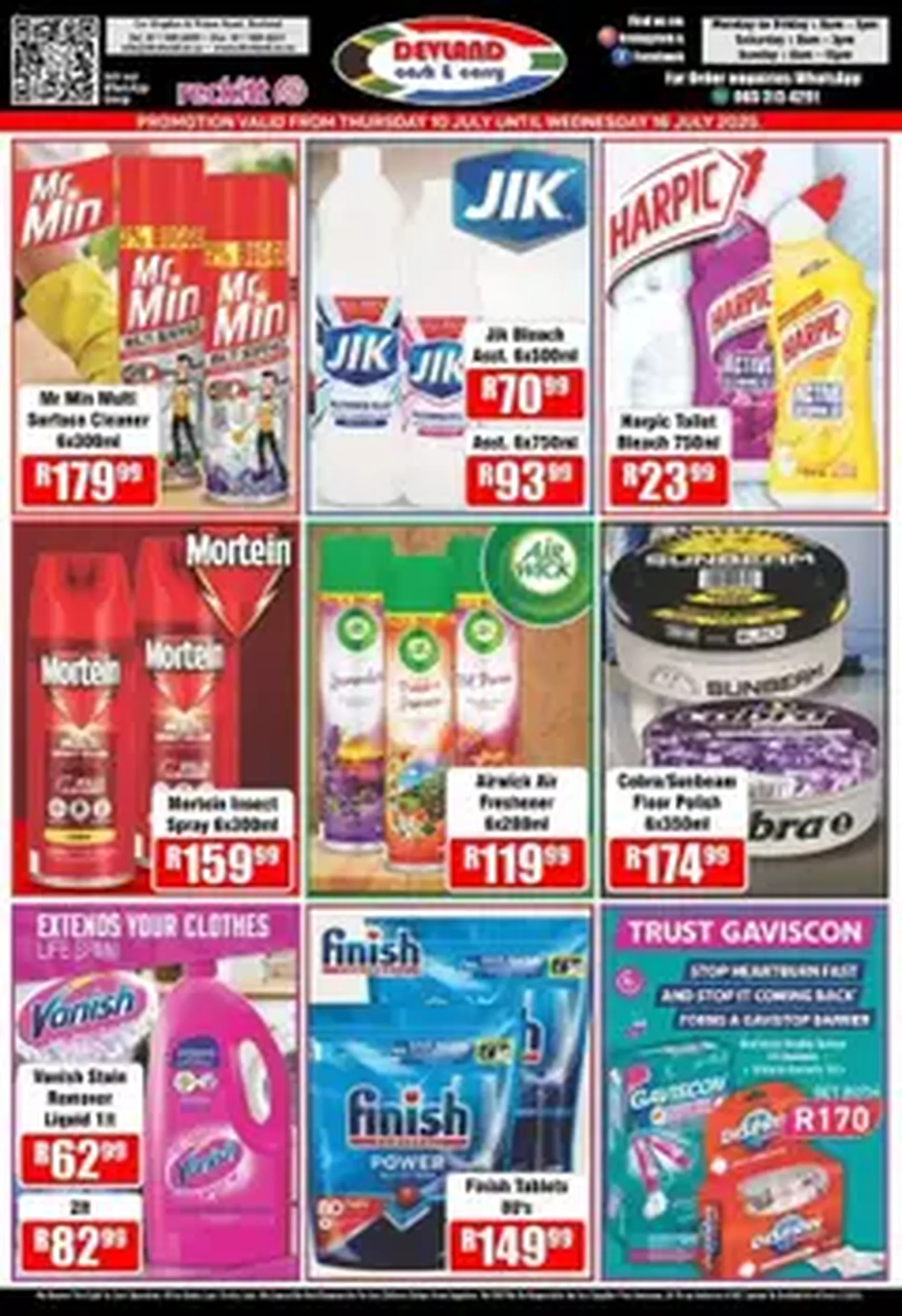 Devland Specials - valid flyer from 10/07/2025, page 1 of 1