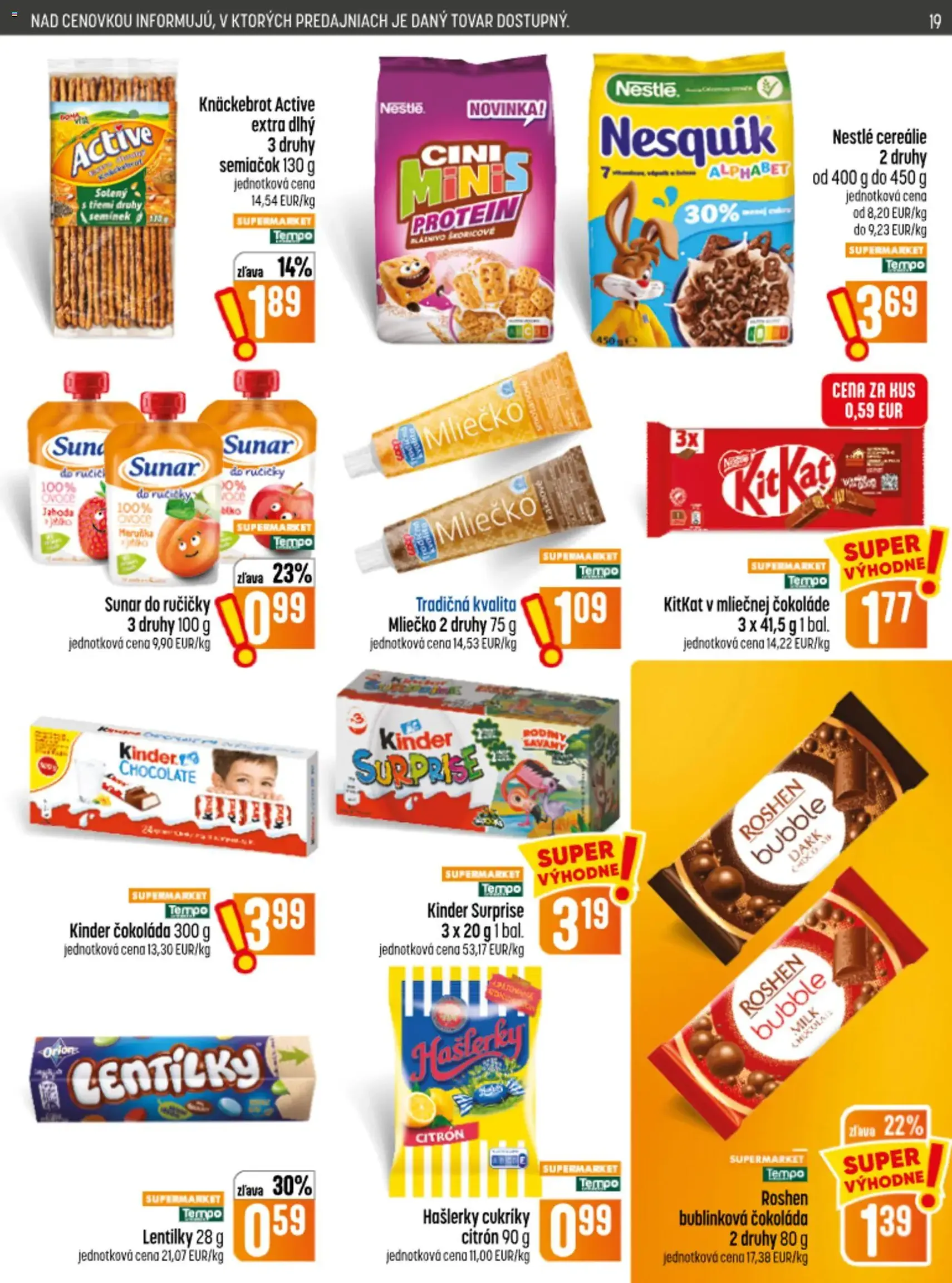 COOP Jednota leták - platný leták od 17.09.2026 strana 19 z 28