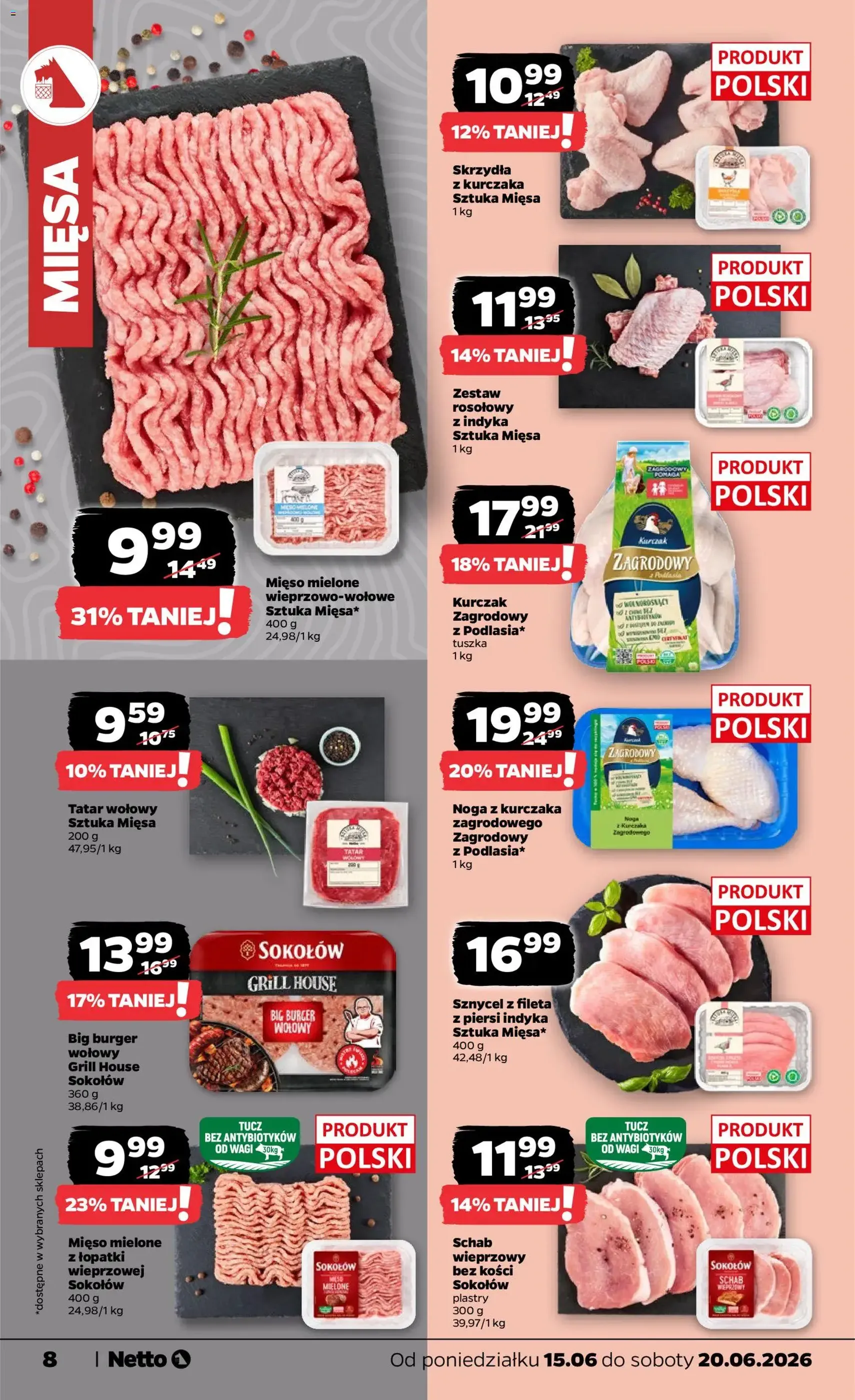 Netto gazetka od poniedziałku spożywcza - ważny gazetka od 15.06.2026 strona 8 z 35