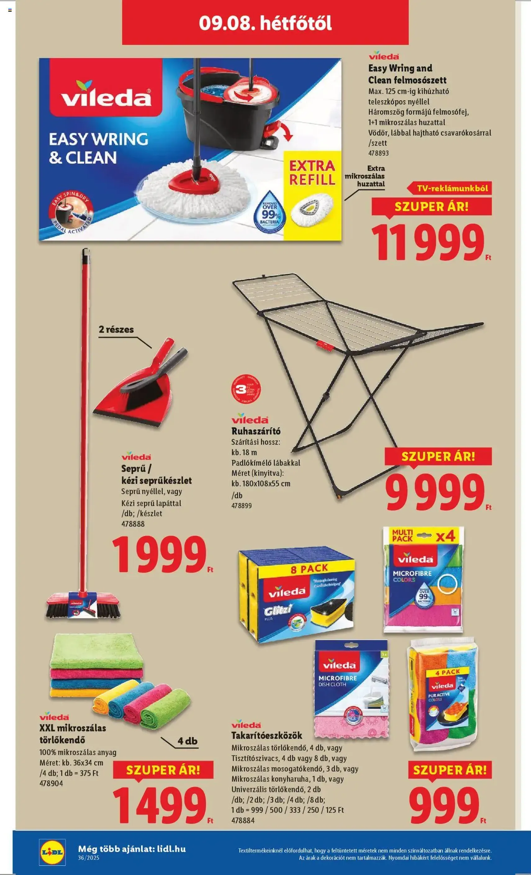 Lidl Akciós újság - 2025.09.04. érvényes szórólap 52 oldal 70 oldalból Lidl Akciós újság - 2025.09.04. érvényes szórólap 52 oldal 70 oldalból