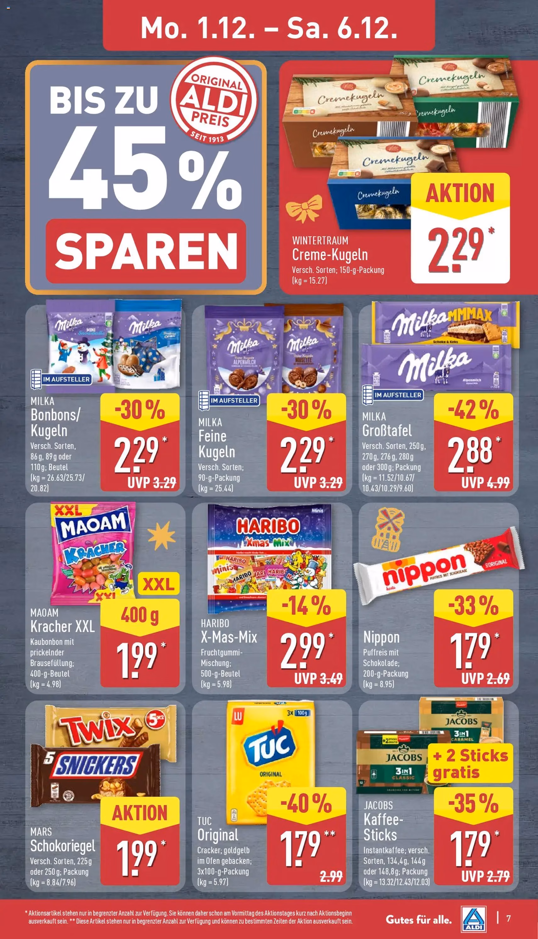 Aldi Prospekt - Gültiger Prospekt ab 01.12.2025, Seite 7 von insgesamt 45