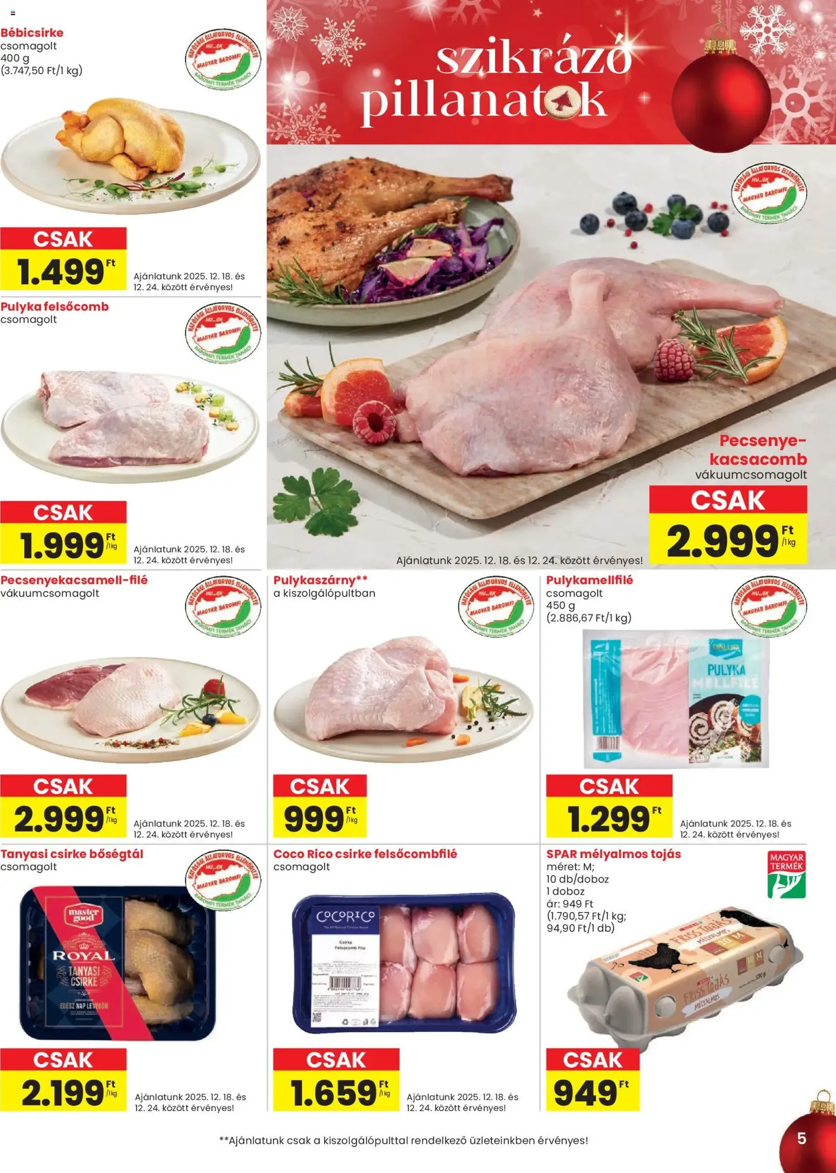 Spar Akciós újság - 2025.12.18. érvényes szórólap 5 oldal 28 oldalból