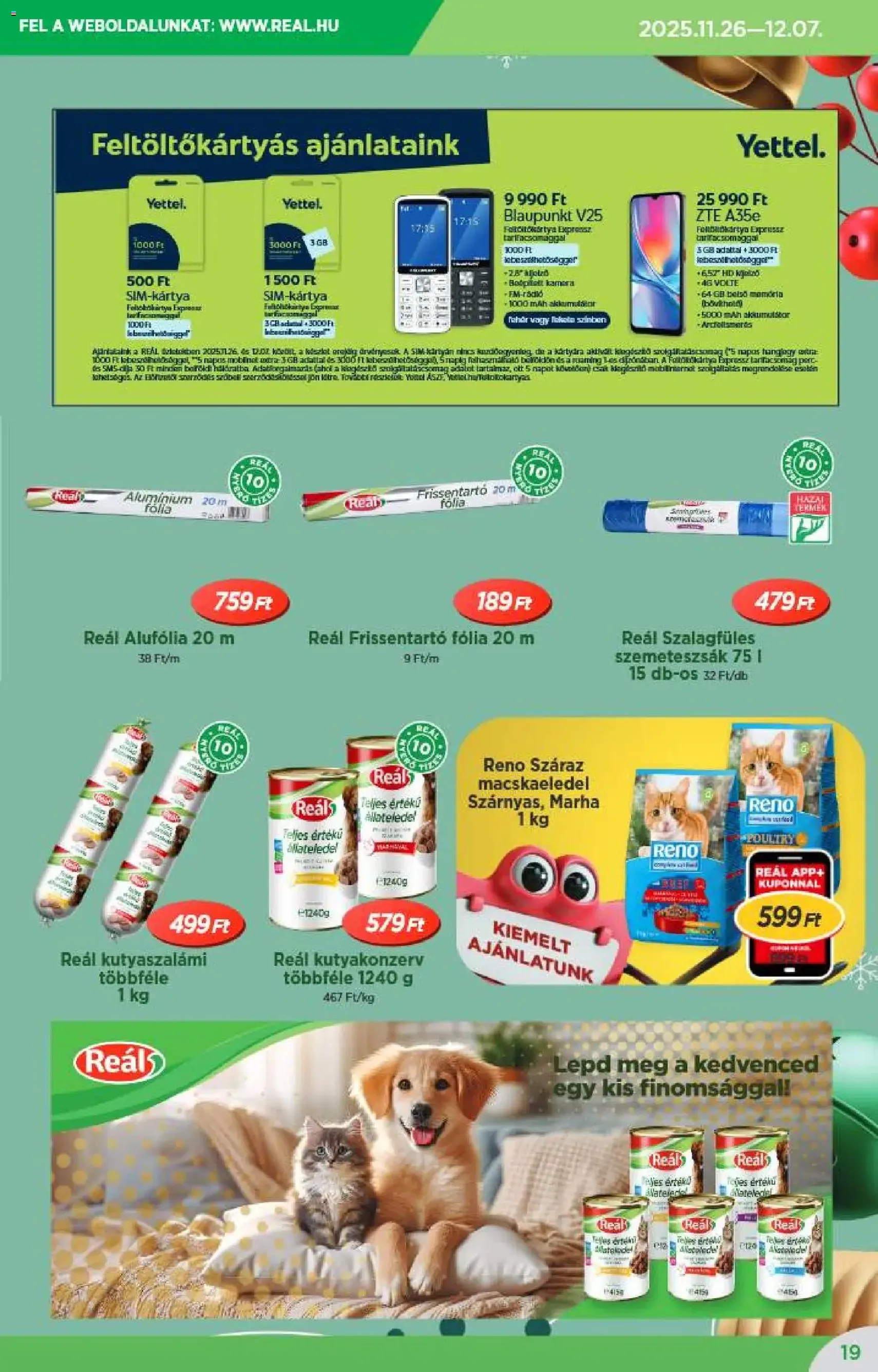 Reál Akciós újság - 2025.11.26. érvényes szórólap 19 oldal 20 oldalból