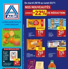 Aldi catalogue semaine 44 - Prévisualisation du catalogue valable à partir du 28/10/2025