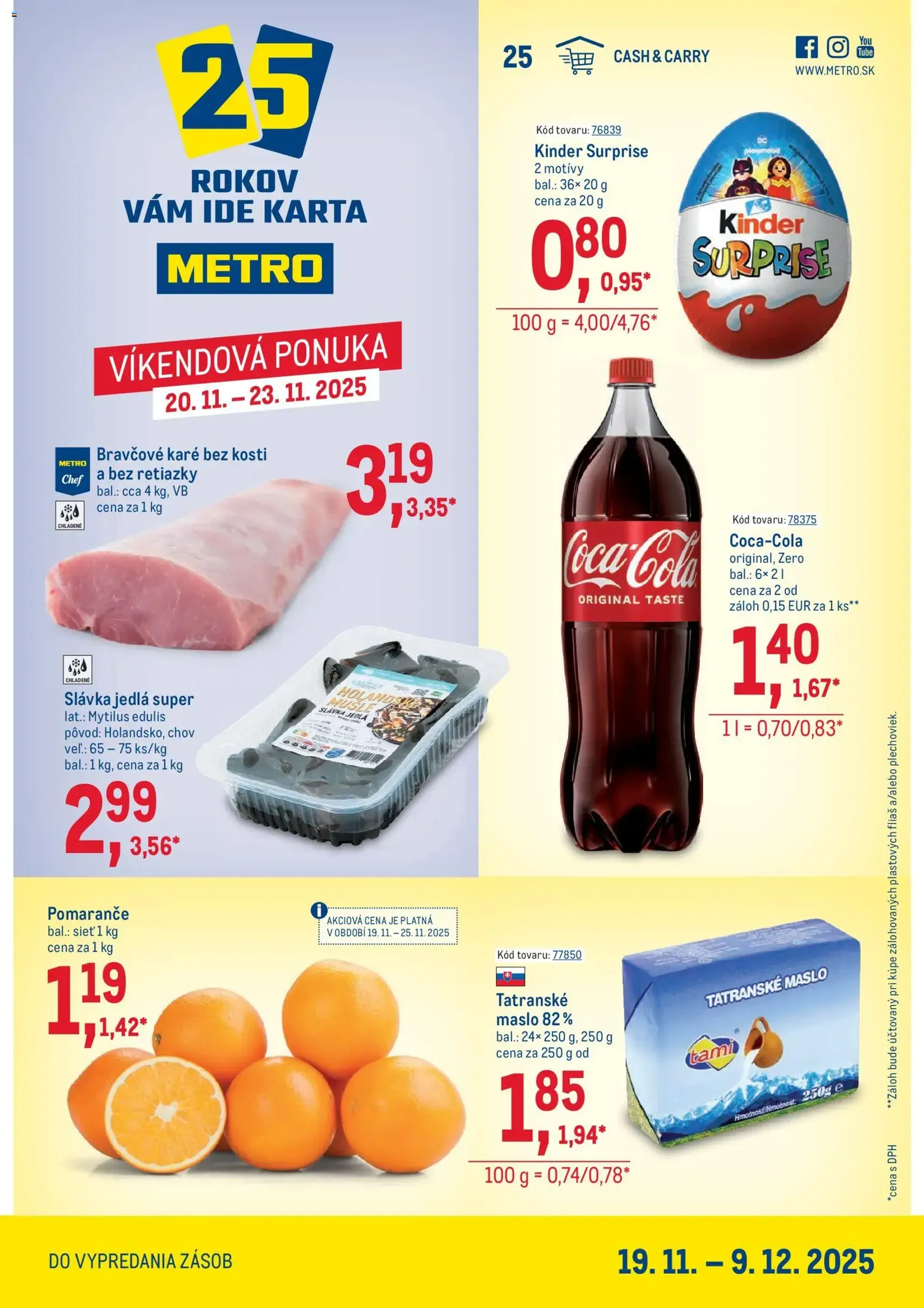 Metro Maloobchod - platný leták od 19.11.2025 strana 1 z 40