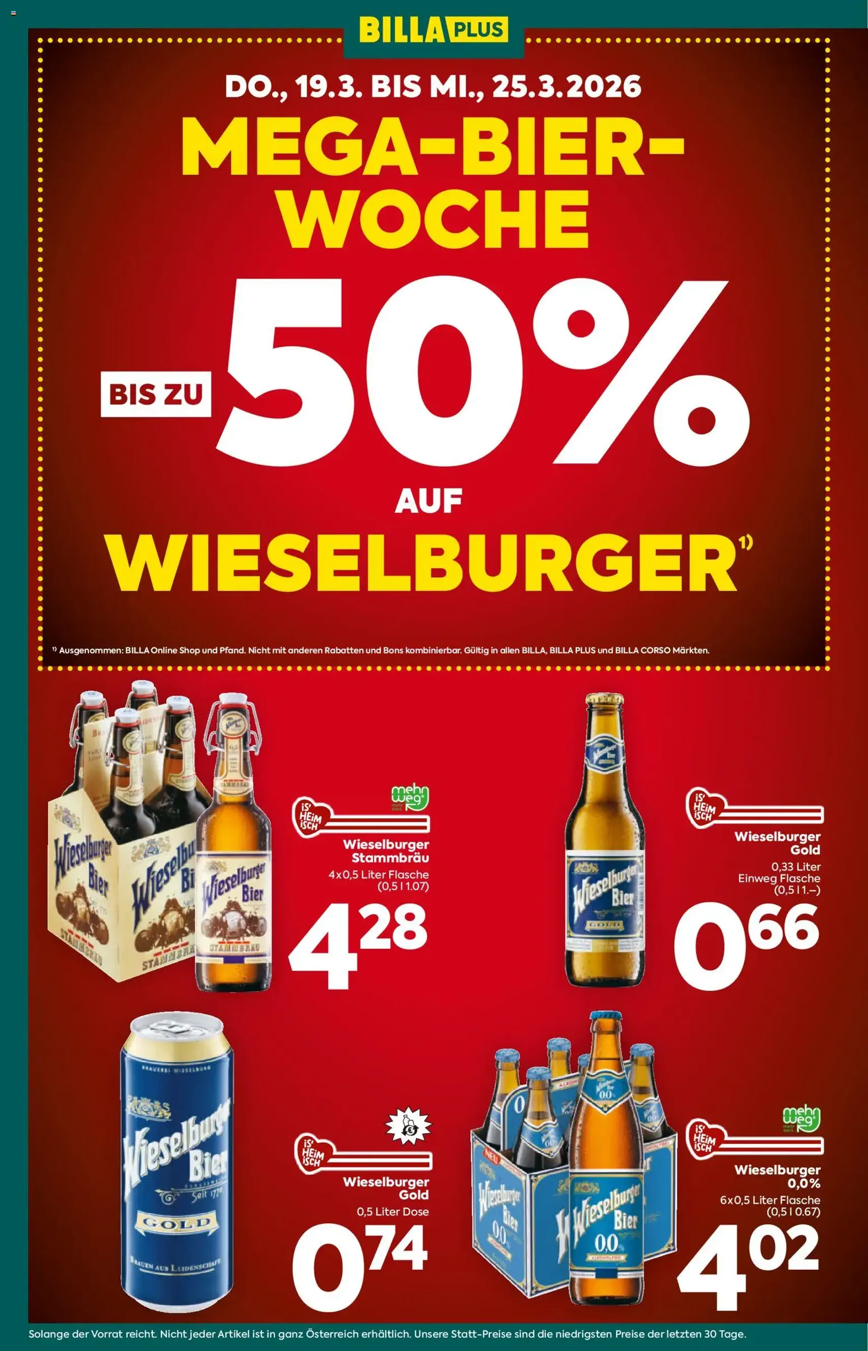 Billa Plus Flugblatt - Gültiger Prospekt ab 19.03.2026, Seite 2 von insgesamt 20