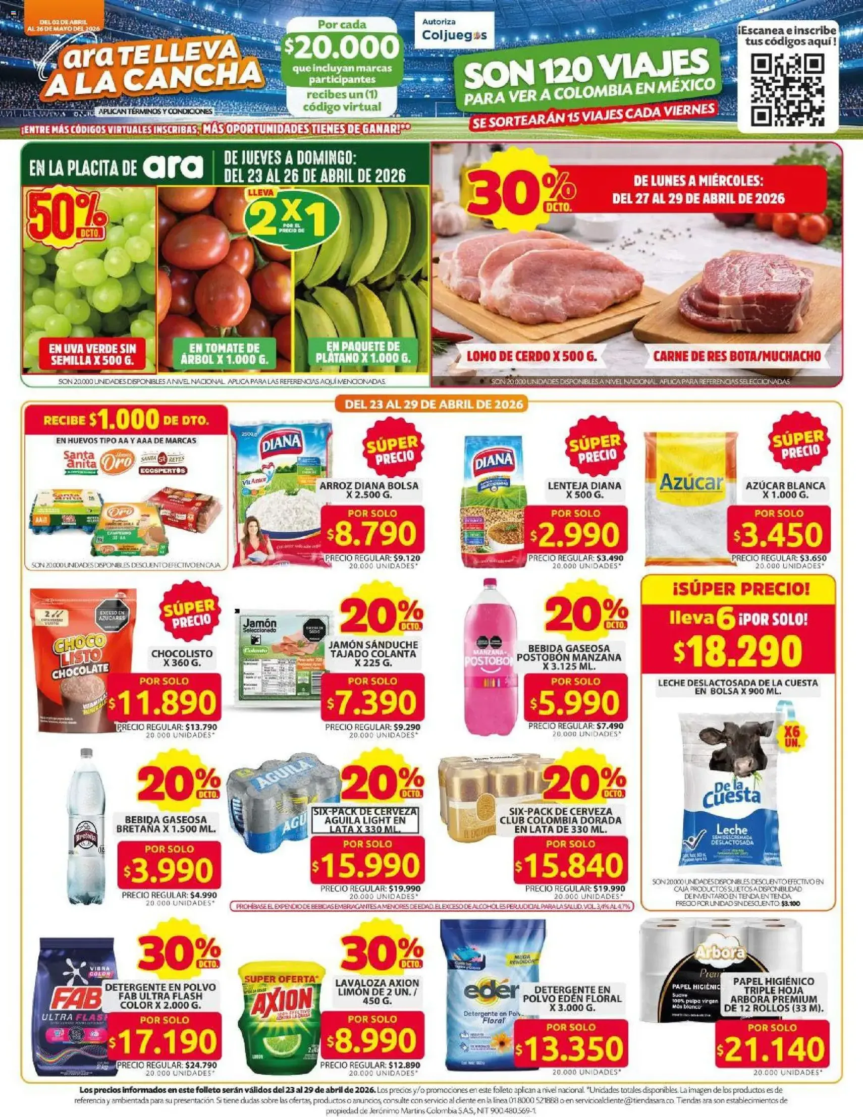 Ara catálogo - Ahorra con precios bajos y ofertas en la canasta familiar | ara - folleto válido desde 02/04/2026 página 3 de 12