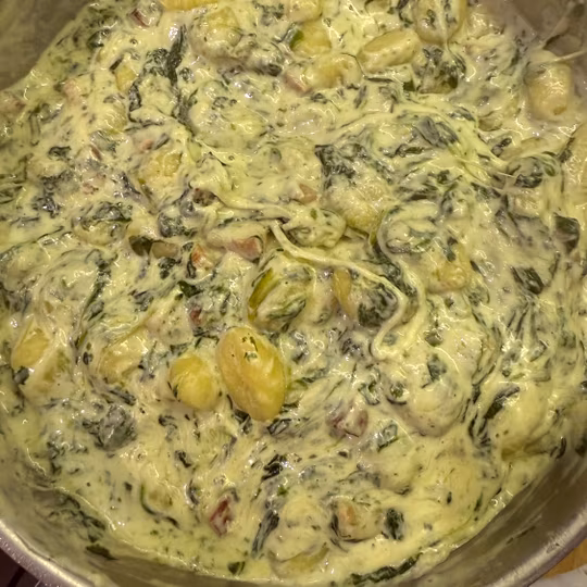 Náhľad receptu Gnocchi s pančettou a špenátom