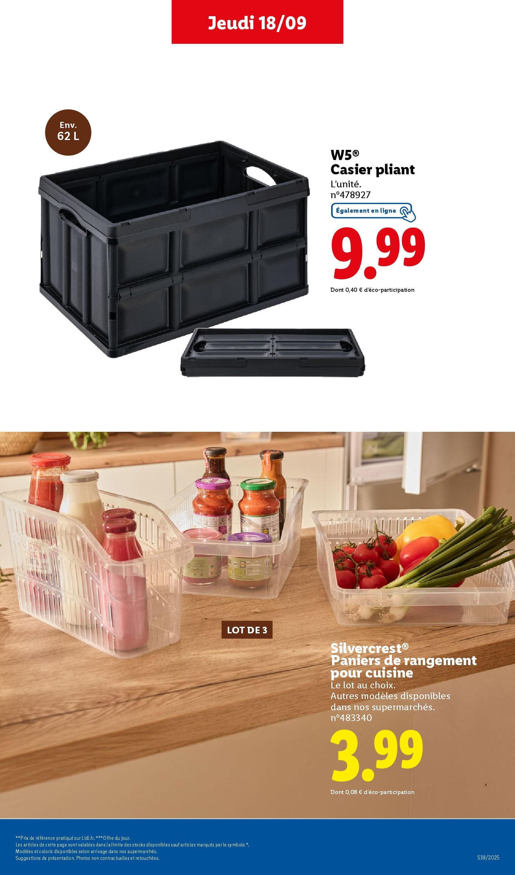 LIDL catalogue semaine 38 - brochure valable à partir du 18/09/2025, page 47 sur 75