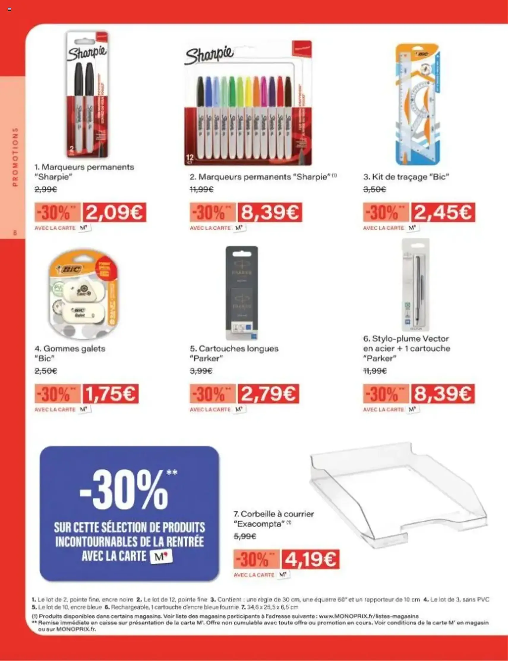 Monoprix catalogue guide de rentrée - brochure valable à partir du 05/08/2025, page 8 sur 42