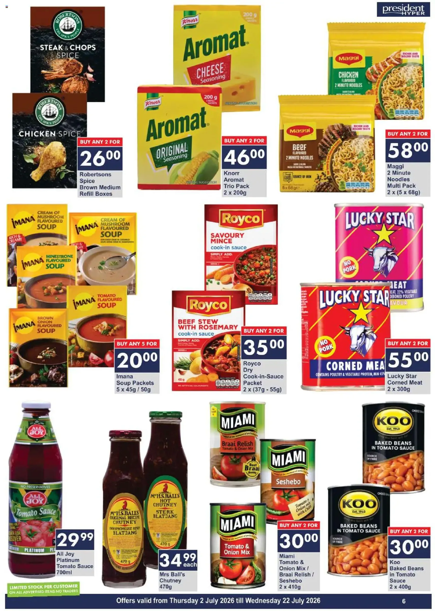 President Hyper Specials - valid flyer from 02/07/2026, page 6 of 9