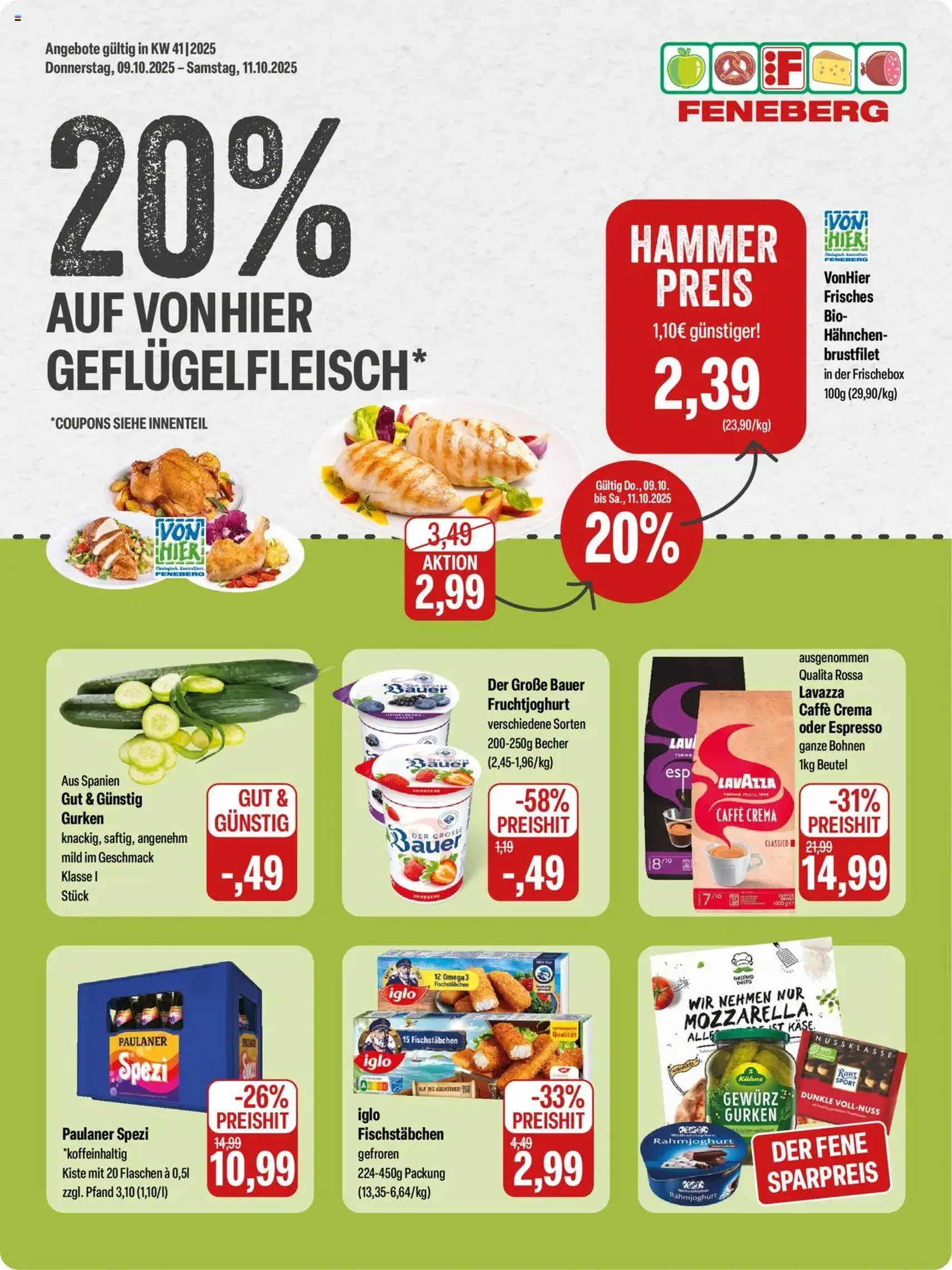 Feneberg Angebote - Gültiger Prospekt ab 09.10.2025, Seite 1 von insgesamt 16