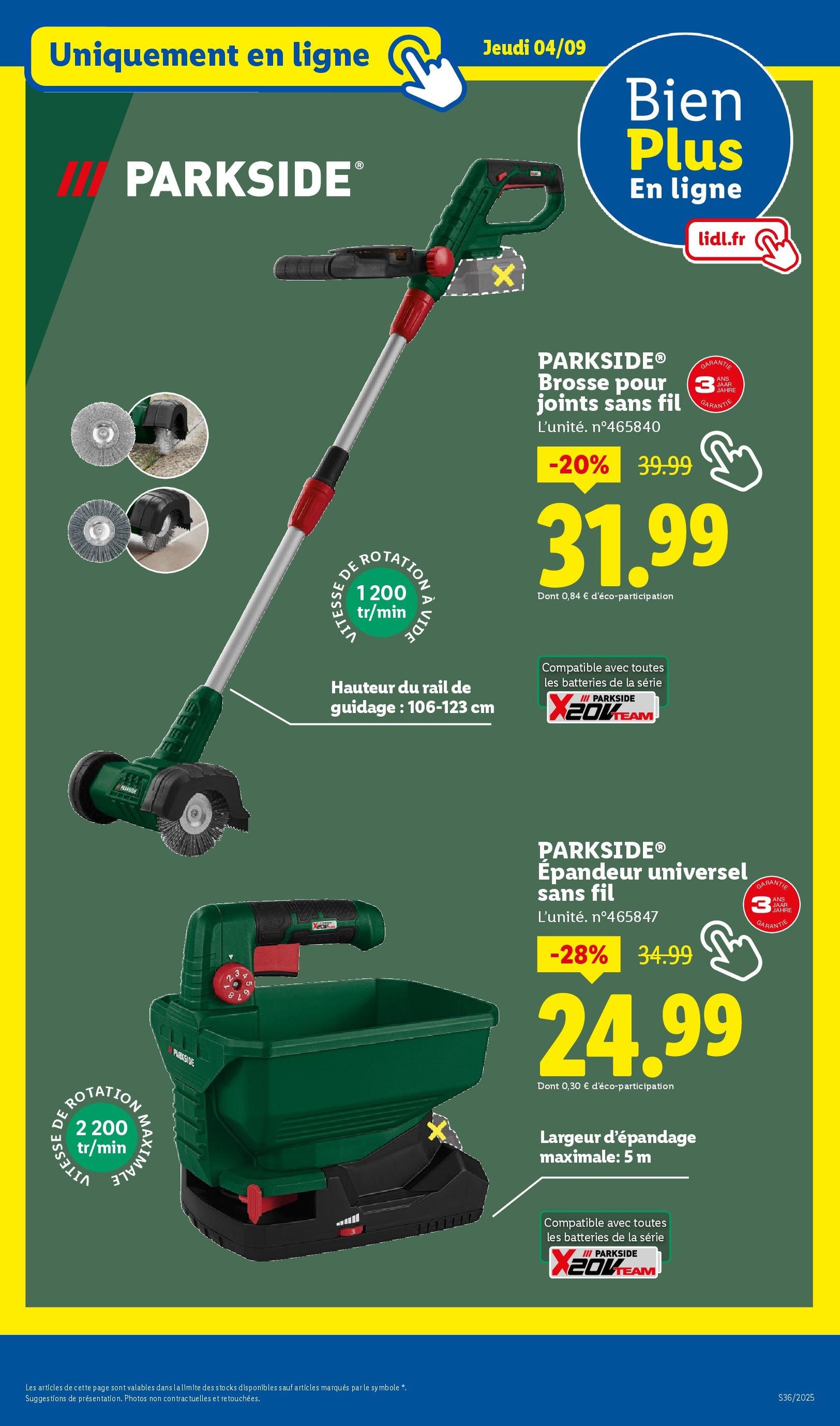 LIDL catalogue semaine 36 - brochure valable à partir du 04/09/2025, page 35 sur 73 LIDL catalogue semaine 36 - brochure valable à partir du 04/09/2025, page 35 sur 73