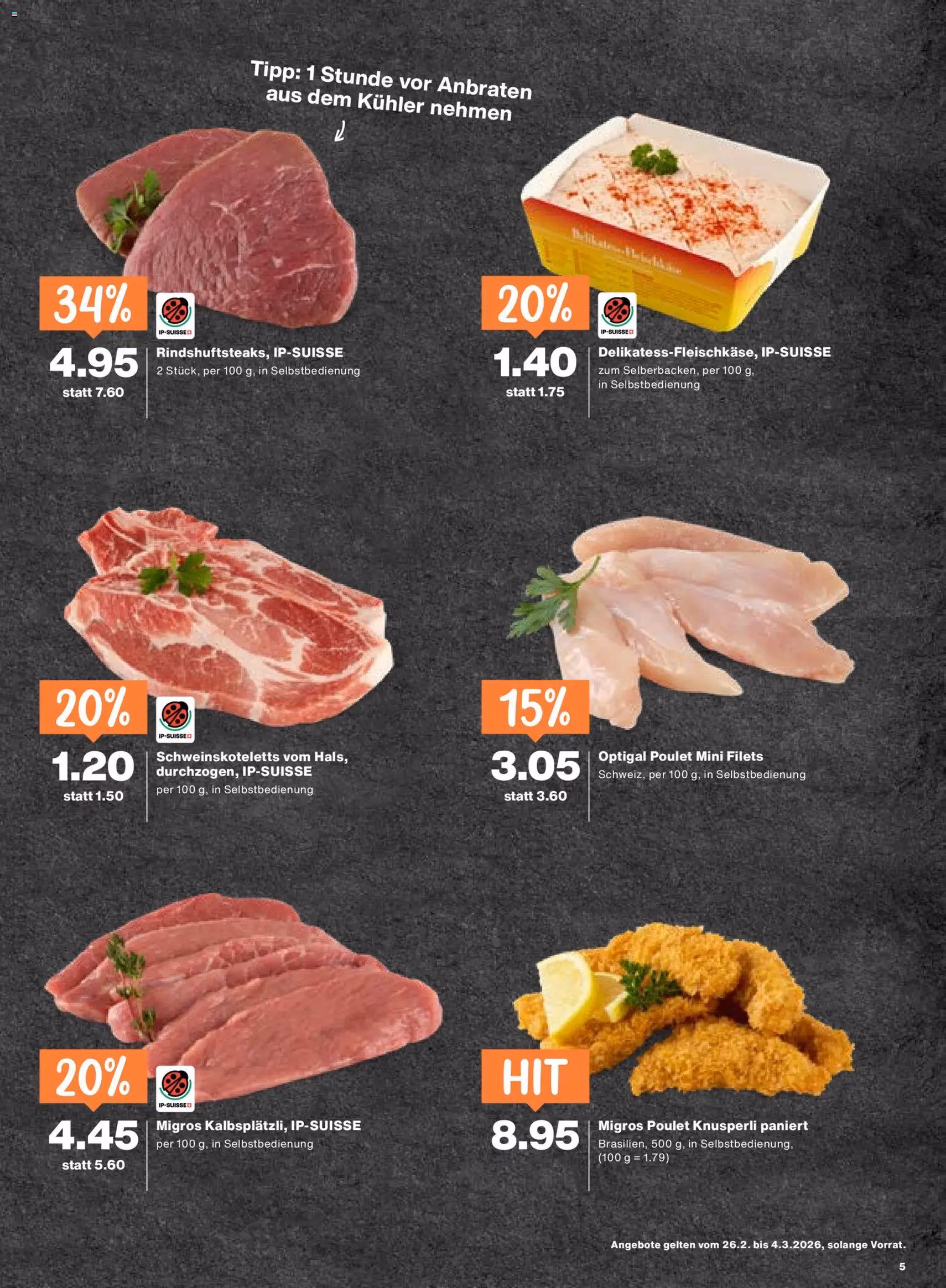 Migros Aktionen - Gültiger Prospekt ab 26.02.2026, Seite 5 von insgesamt 24