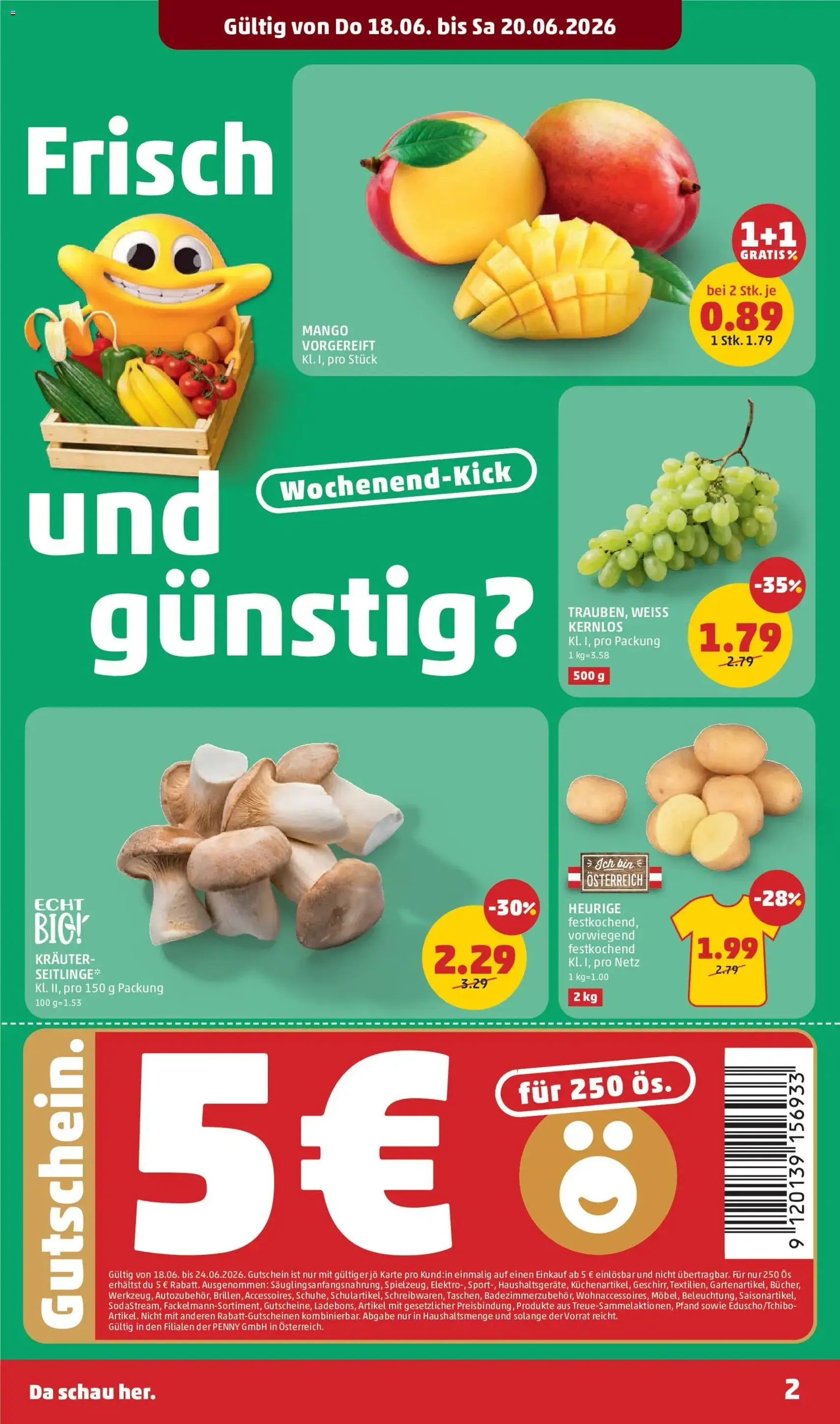 Penny Markt Schmankerl Post - Gültiger Prospekt ab 18.06.2026, Seite 2 von insgesamt 32