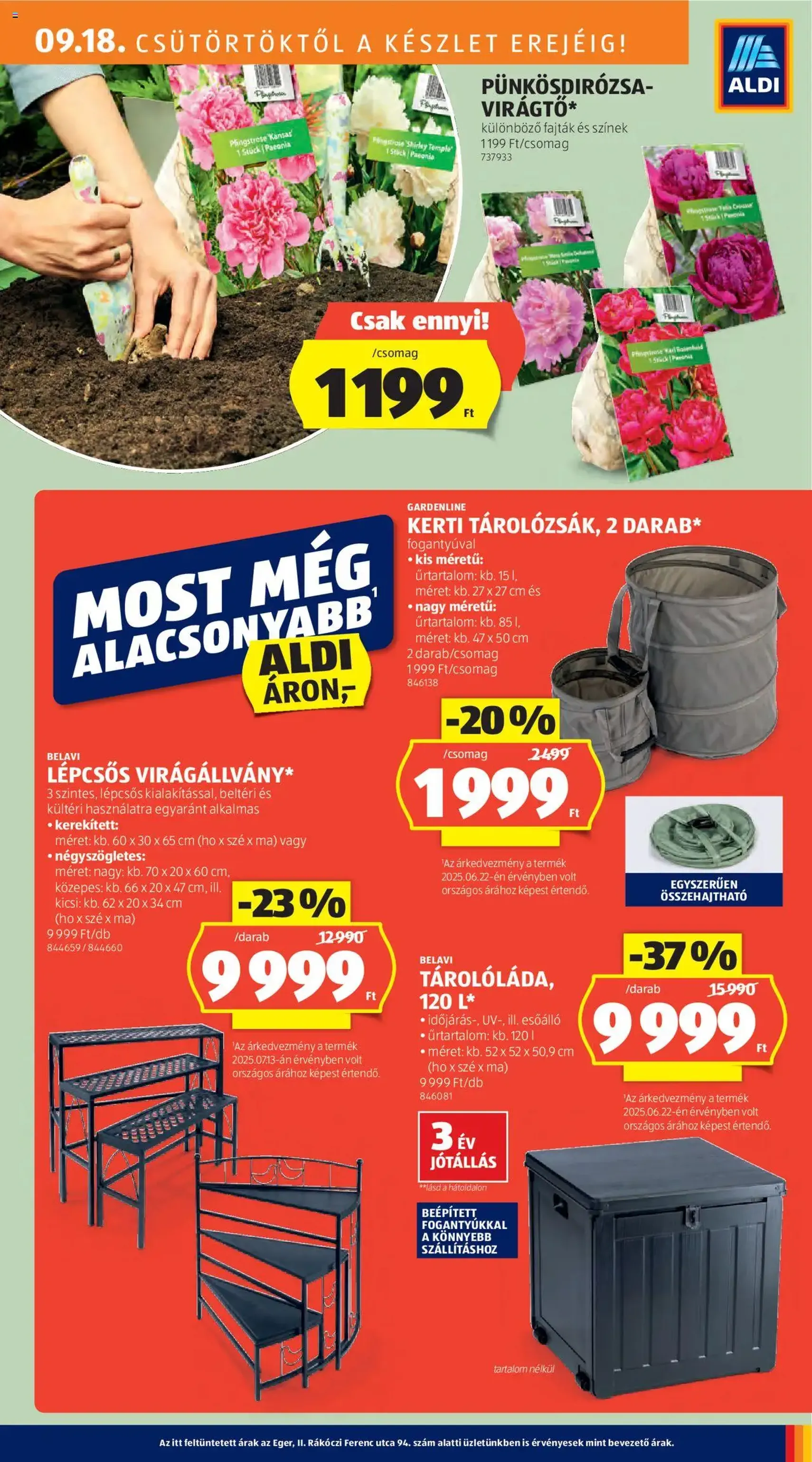 Aldi Akciós újság - 2025.09.18. érvényes szórólap 23 oldal 41 oldalból Aldi Akciós újság - 2025.09.18. érvényes szórólap 23 oldal 41 oldalból