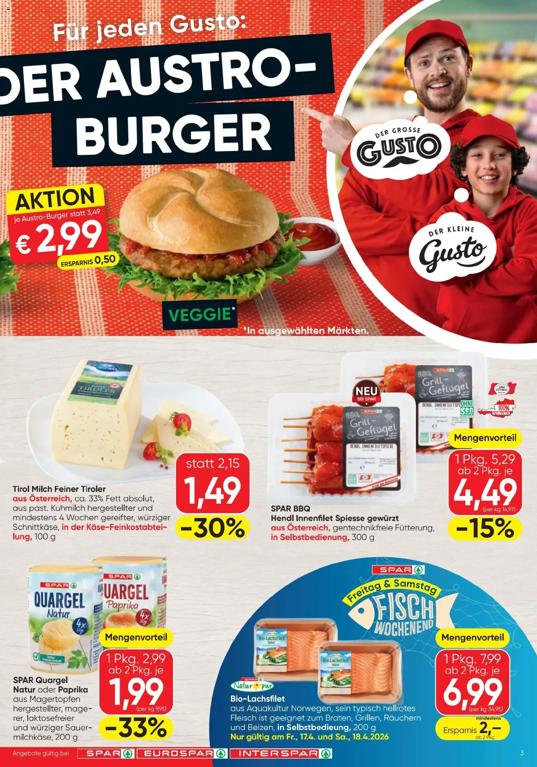 Spar - Flugblatt - Gültiger Prospekt ab 16.04.2026, Seite 3 von insgesamt 16