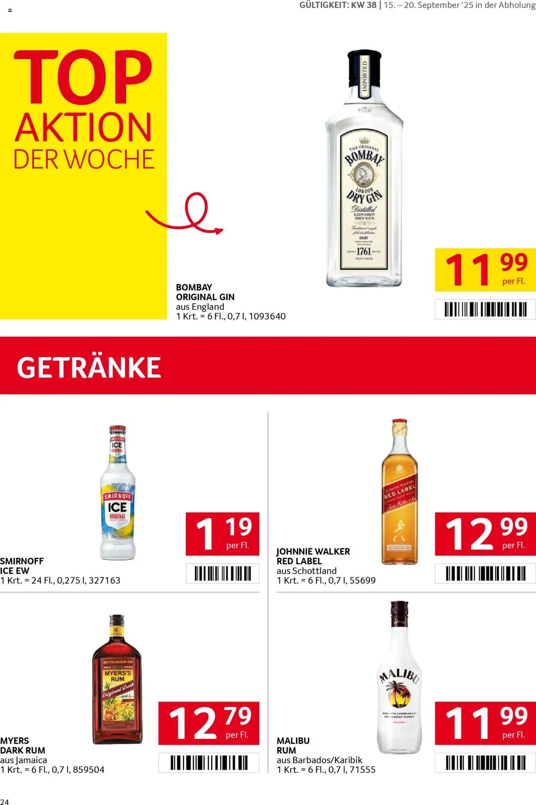 Transgourmet Flugblatt - Gültiger Prospekt ab 14.09.2025, Seite 24 von insgesamt 36 Transgourmet Flugblatt - Gültiger Prospekt ab 14.09.2025, Seite 24 von insgesamt 36