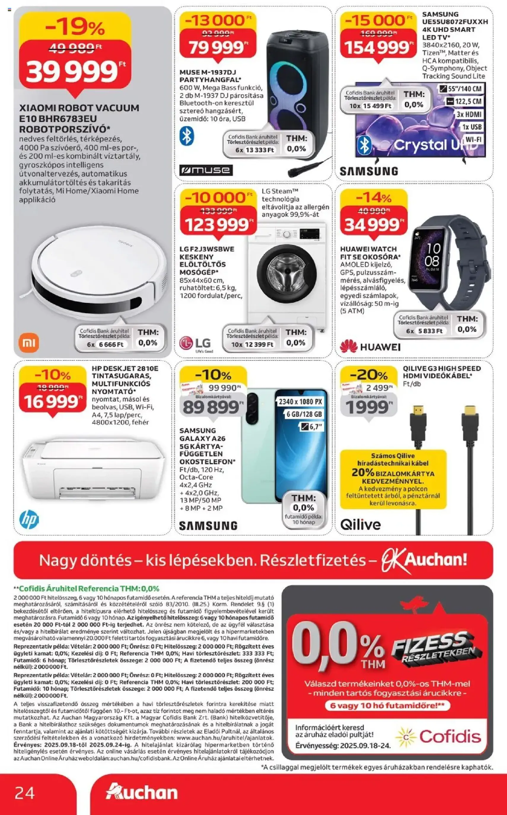 Auchan Akciós újság - 2025.09.18. érvényes szórólap 24 oldal 26 oldalból Auchan Akciós újság - 2025.09.18. érvényes szórólap 24 oldal 26 oldalból