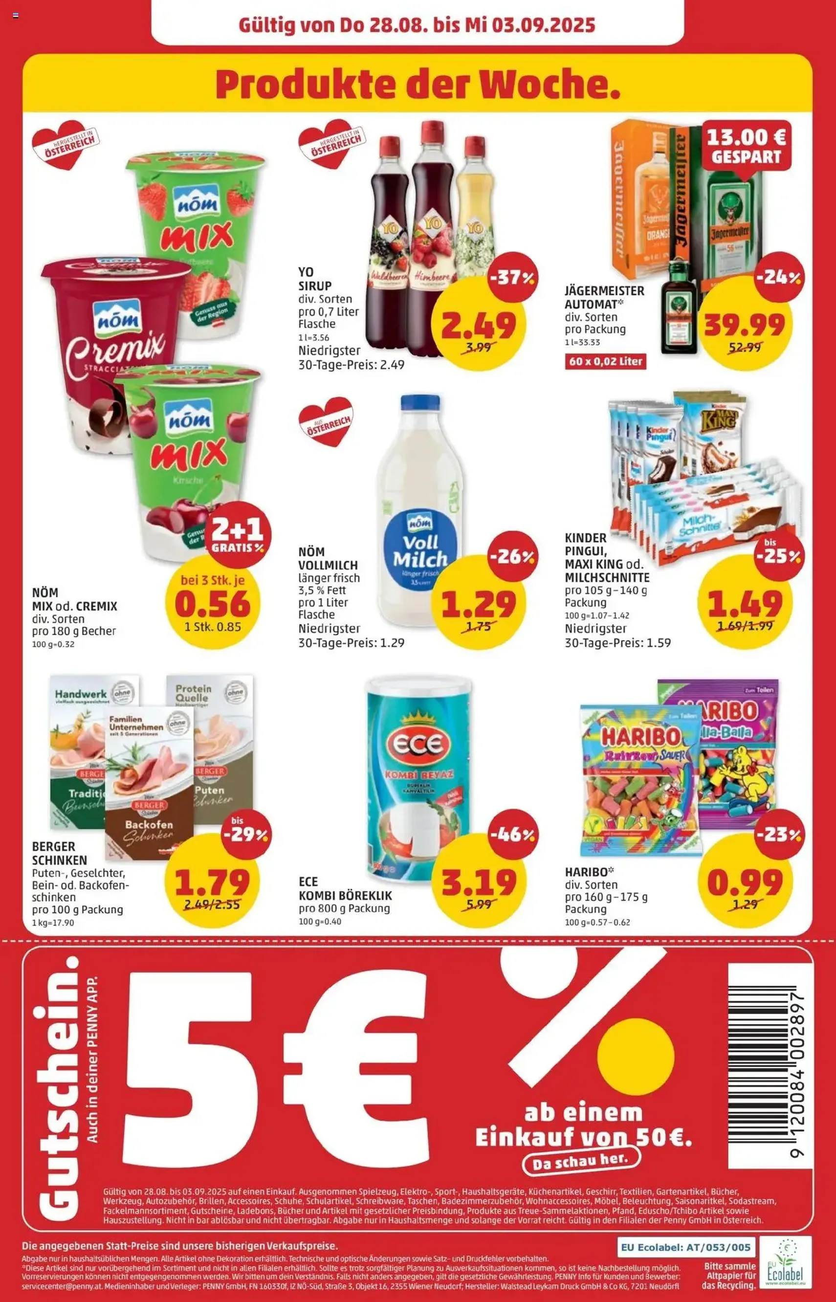Penny Markt Flugblatt - Gültiger Prospekt ab 28.08.2025, Seite 24 von insgesamt 28 Penny Markt Flugblatt - Gültiger Prospekt ab 28.08.2025, Seite 24 von insgesamt 28
