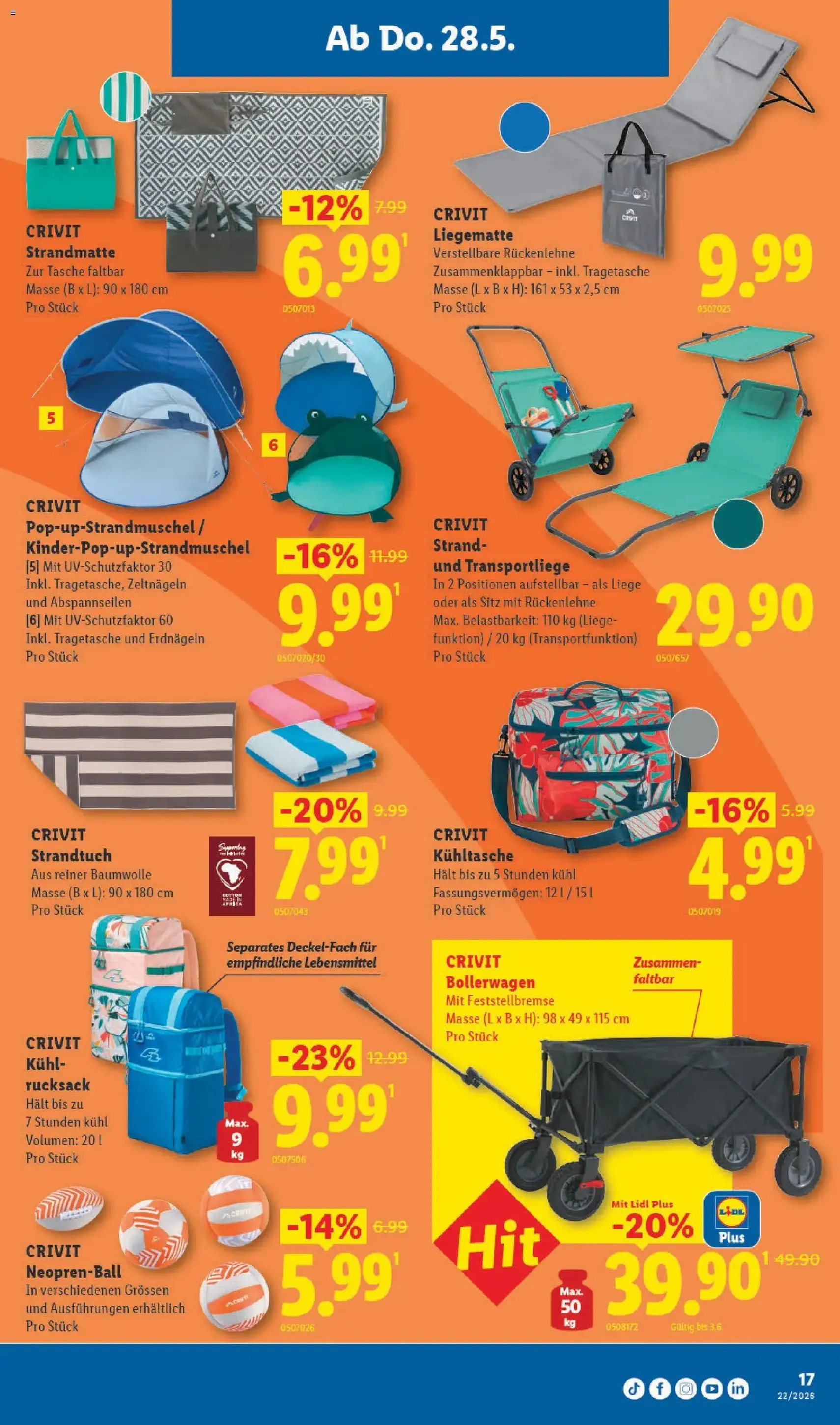 Lidl aktionen - Gültiger Prospekt ab 28.05.2026, Seite 17 von insgesamt 32