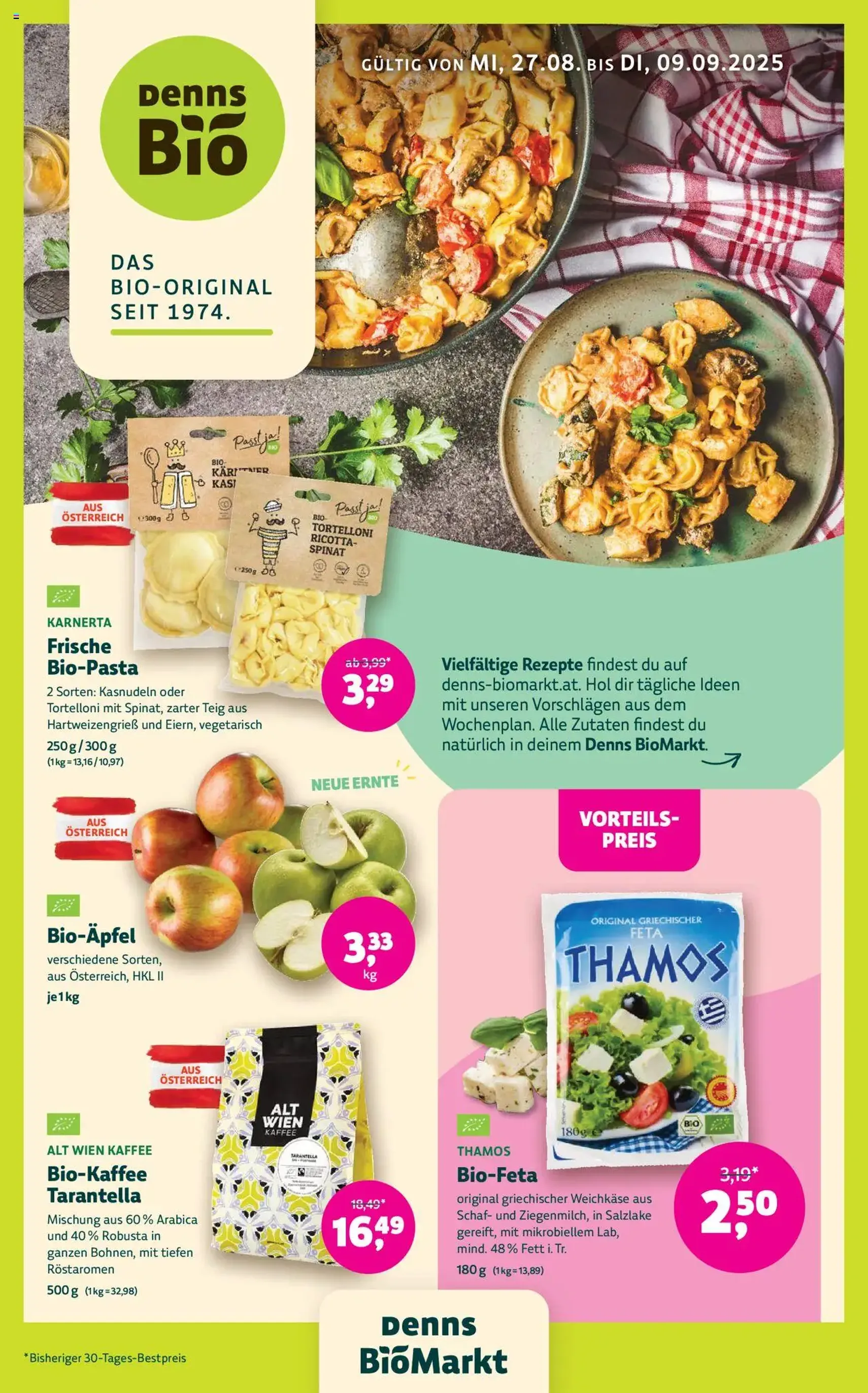 Denns BioMarkt Angebote - Gültiger Prospekt ab 27.08.2025, Seite 1 von insgesamt 12