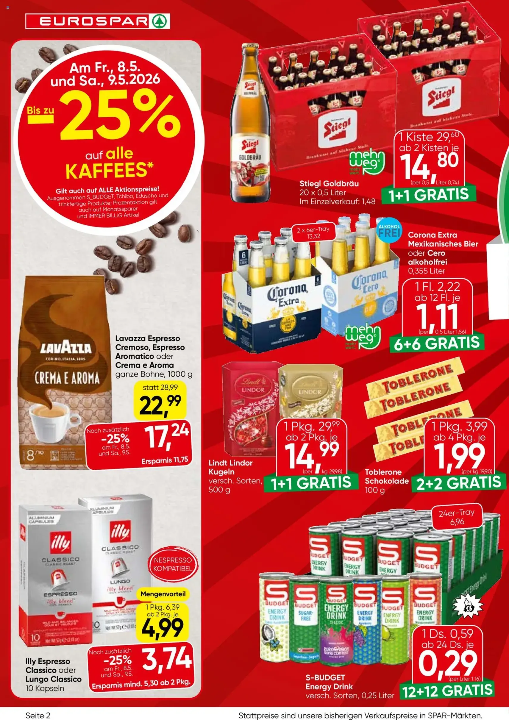 Eurospar Flugblatt - Gültiger Prospekt ab 07.05.2026, Seite 2 von insgesamt 16