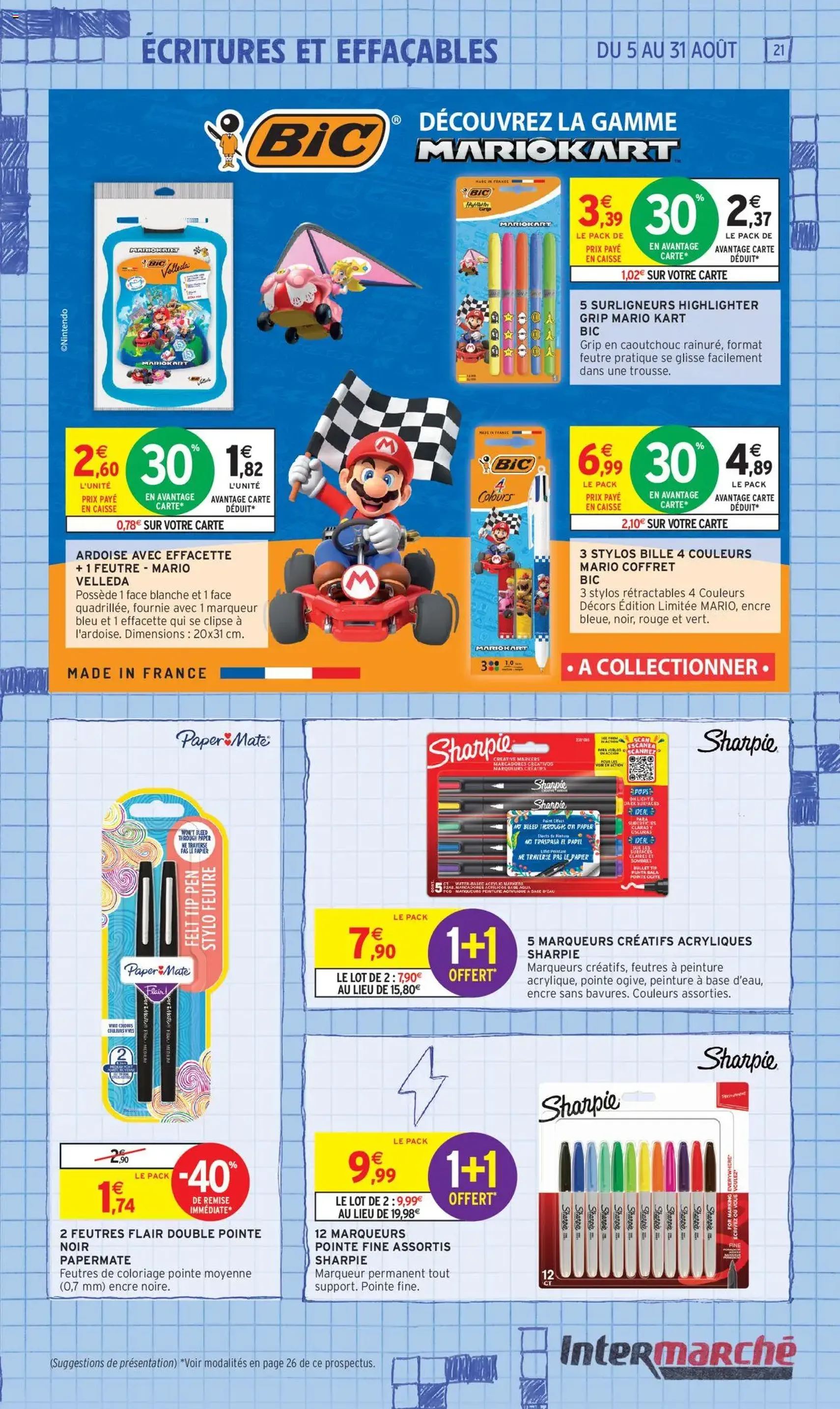 Intermarché - 70% en avantage carte sur une sélection rentrée des classes - brochure valable à partir du 05/08/2025, page 21 sur 60 Intermarché - 70% en avantage carte sur une sélection rentrée des classes - brochure valable à partir du 05/08/2025, page 21 sur 60