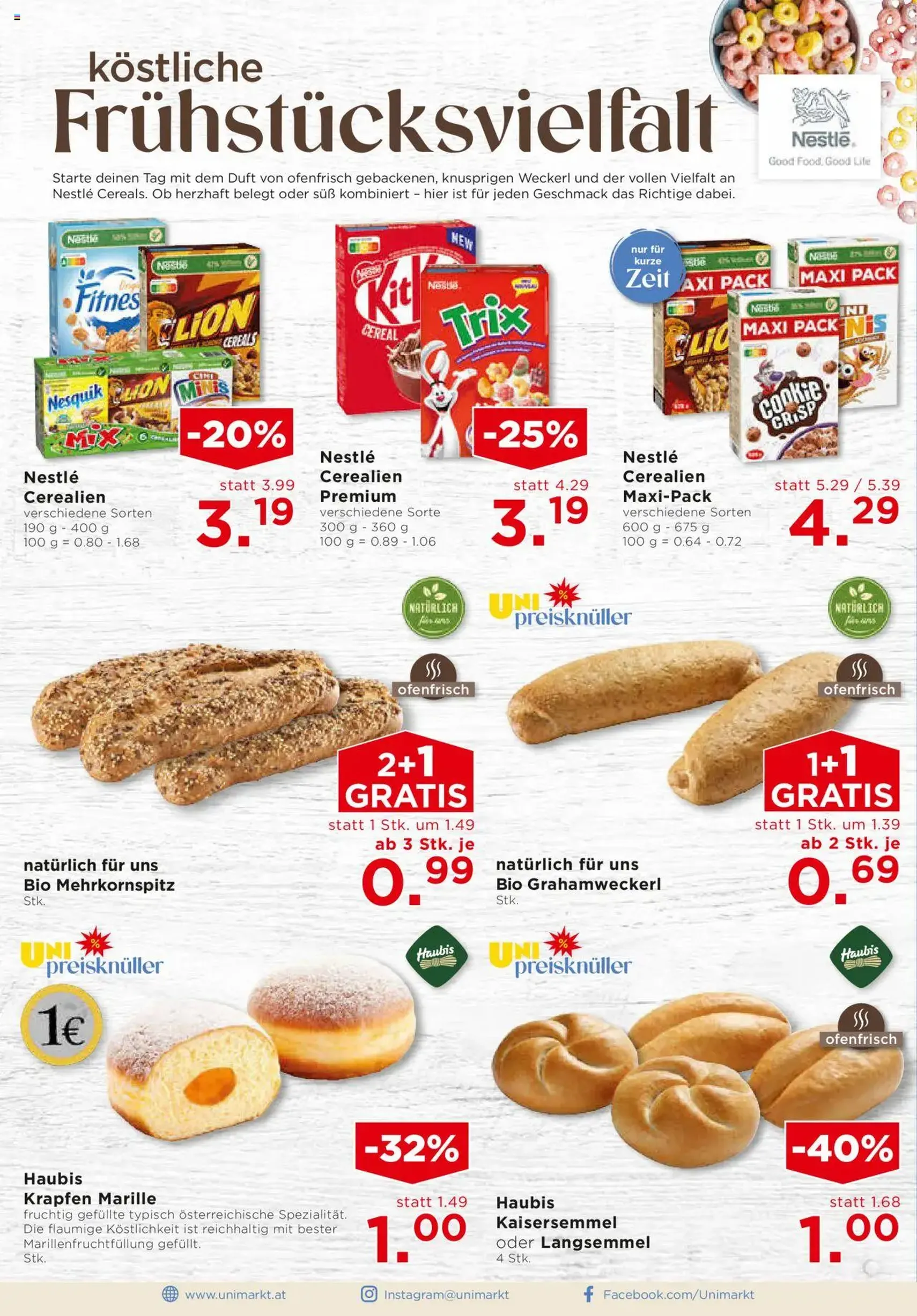 Unimarkt Flugblatt - Gültiger Prospekt ab 22.10.2025, Seite 8 von insgesamt 16