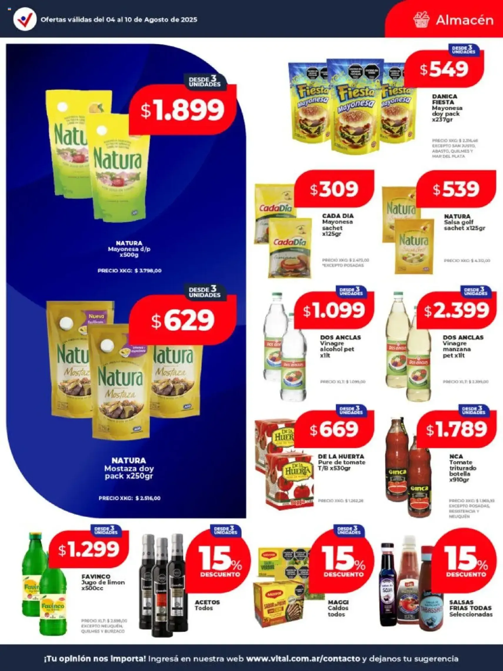 Vital - Ofertas - folleto válido desde 04/08/2025 página 15 de 24