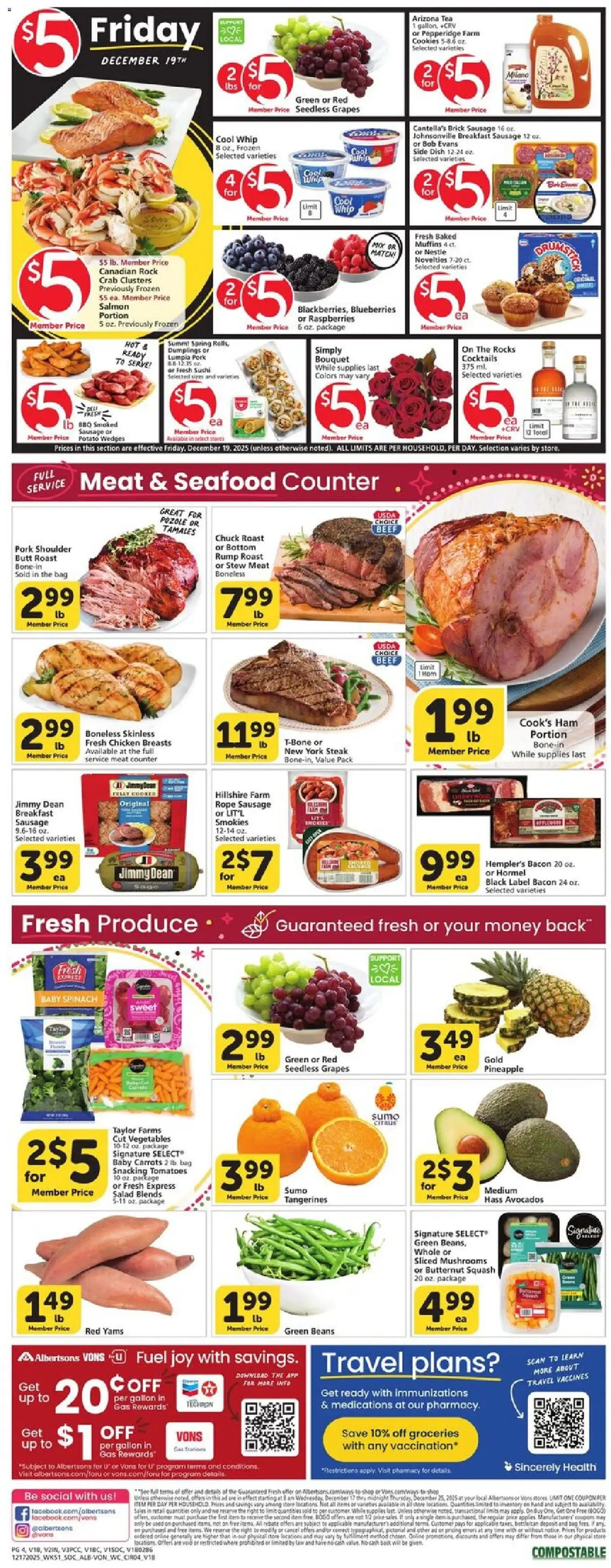 Vons Weekly Ad - valid flyer from 12/17/2025, page 5 of 8