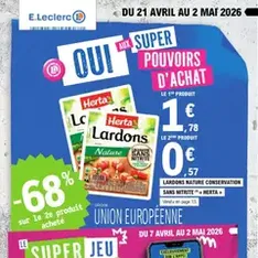 E.Leclerc catalogue de la semaine 17 - Prévisualisation du catalogue valable à partir du 21/04/2026