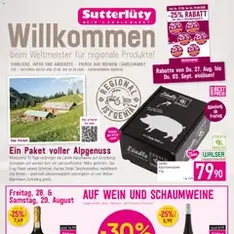 Sutterlüty Flugblatt - Prospekt Vorschau gültig ab 27.08.2026