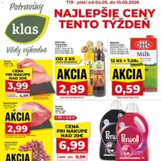 Klas leták - náhľad letáku platný od 04.05.2026
