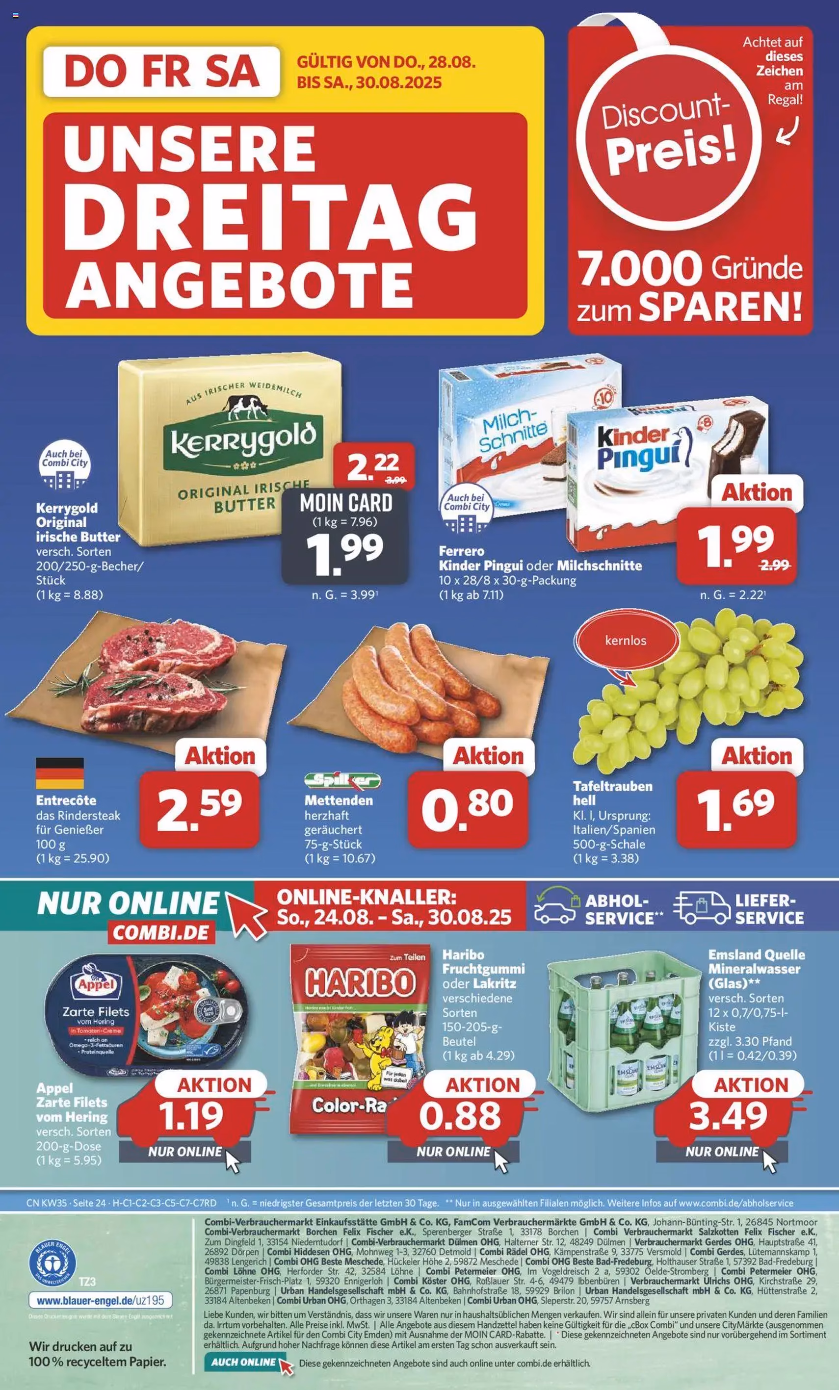 Combi Prospekt - Gültiger Prospekt ab 25.08.2025, Seite 33 von insgesamt 33 Combi Prospekt - Gültiger Prospekt ab 25.08.2025, Seite 33 von insgesamt 33