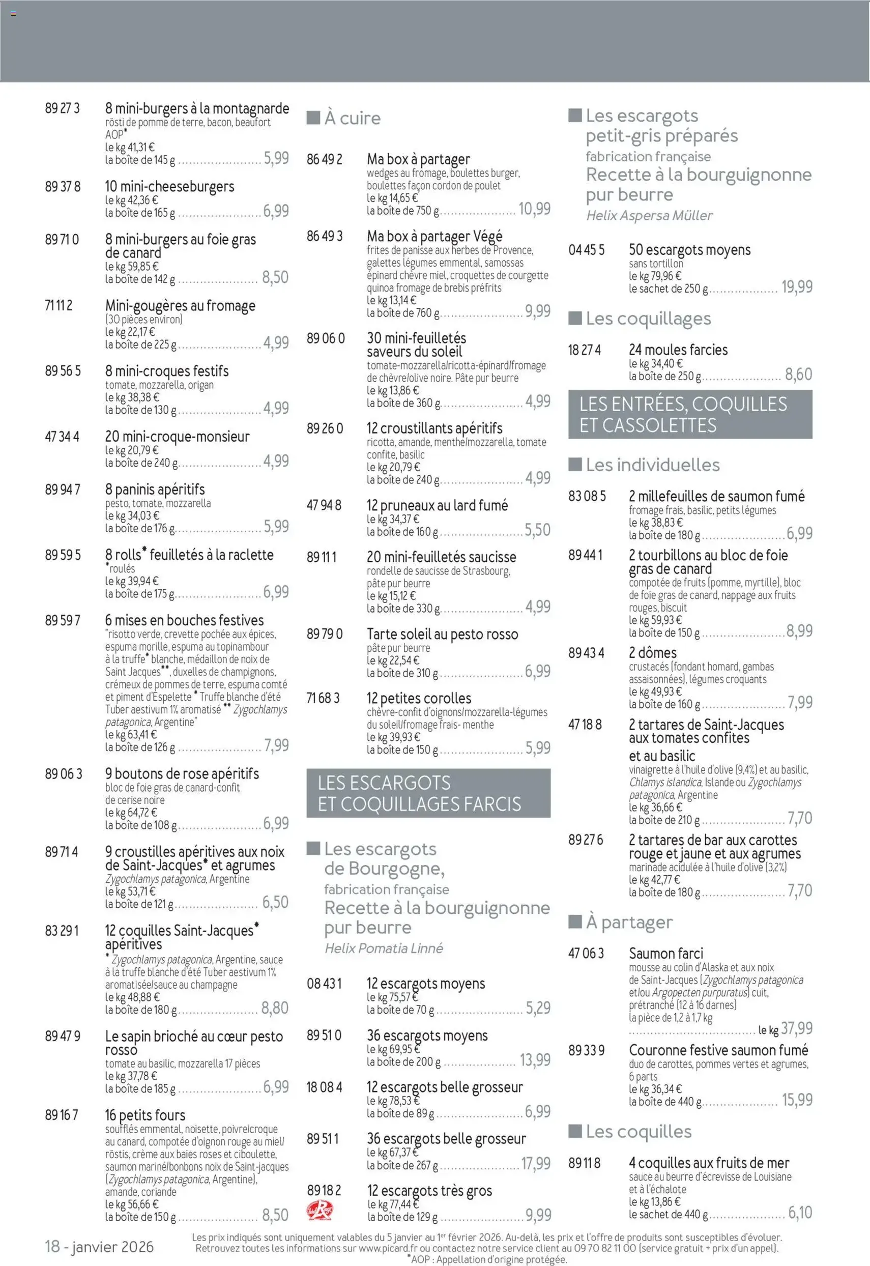 Picard catalogue - brochure valable à partir du 05/01/2026, page 18 sur 36