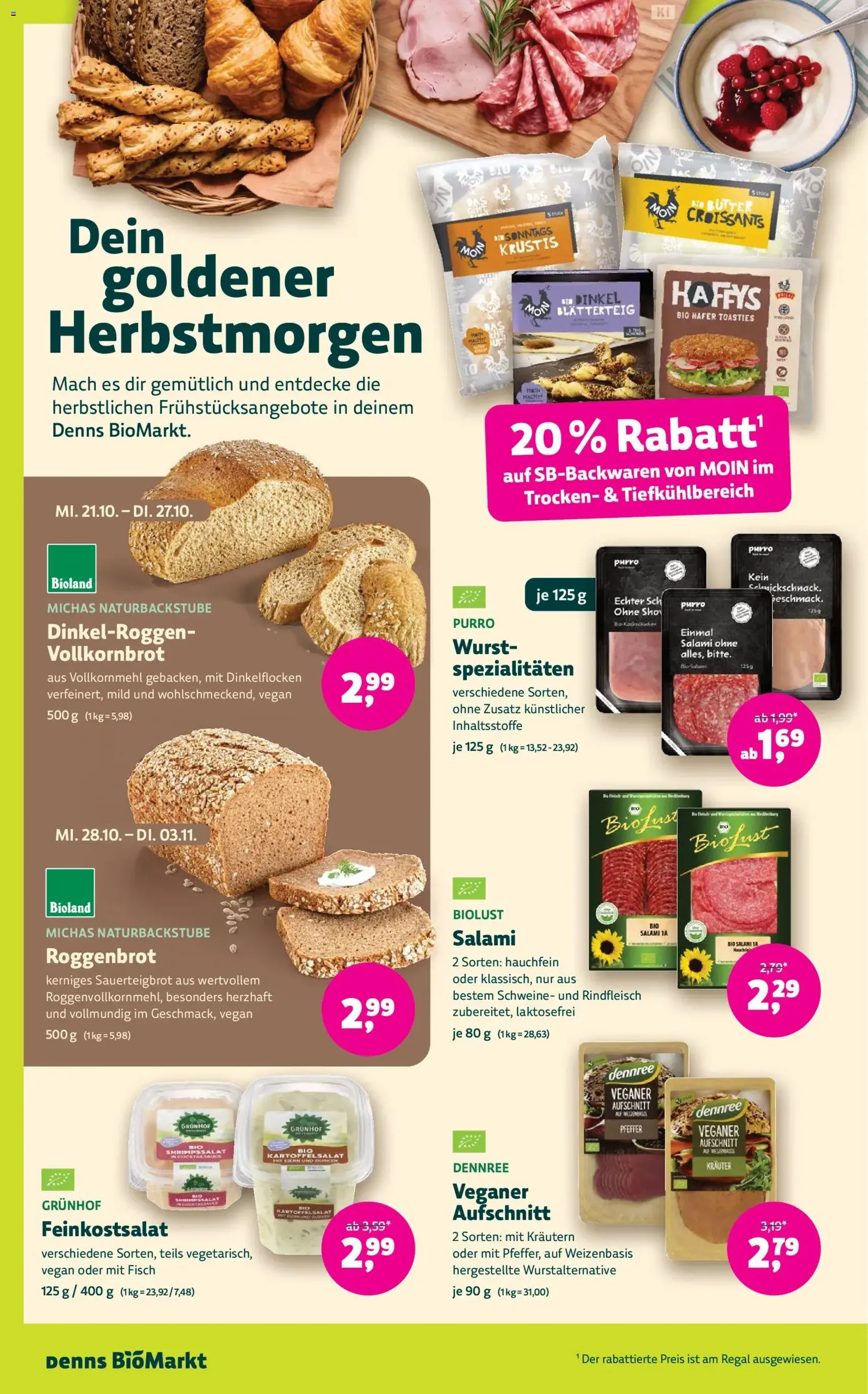 Denns BioMarkt Angebote - Gültiger Prospekt ab 21.10.2026, Seite 8 von insgesamt 16