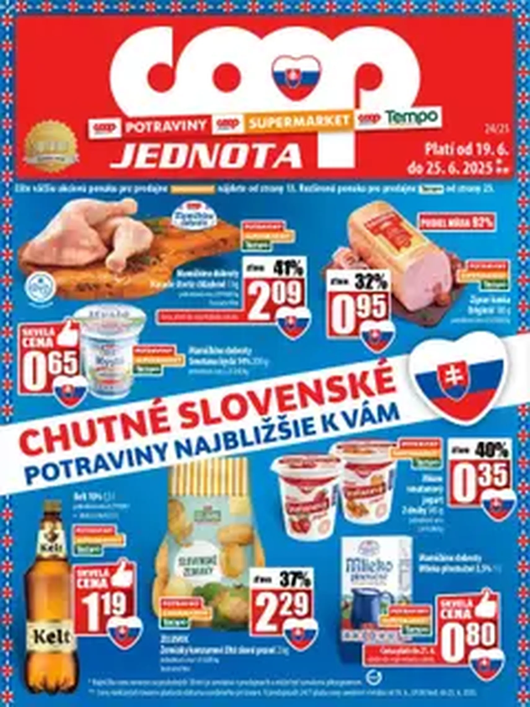 COOP Jednota leták - platný leták od 19.06.2025 strana 1 z 1