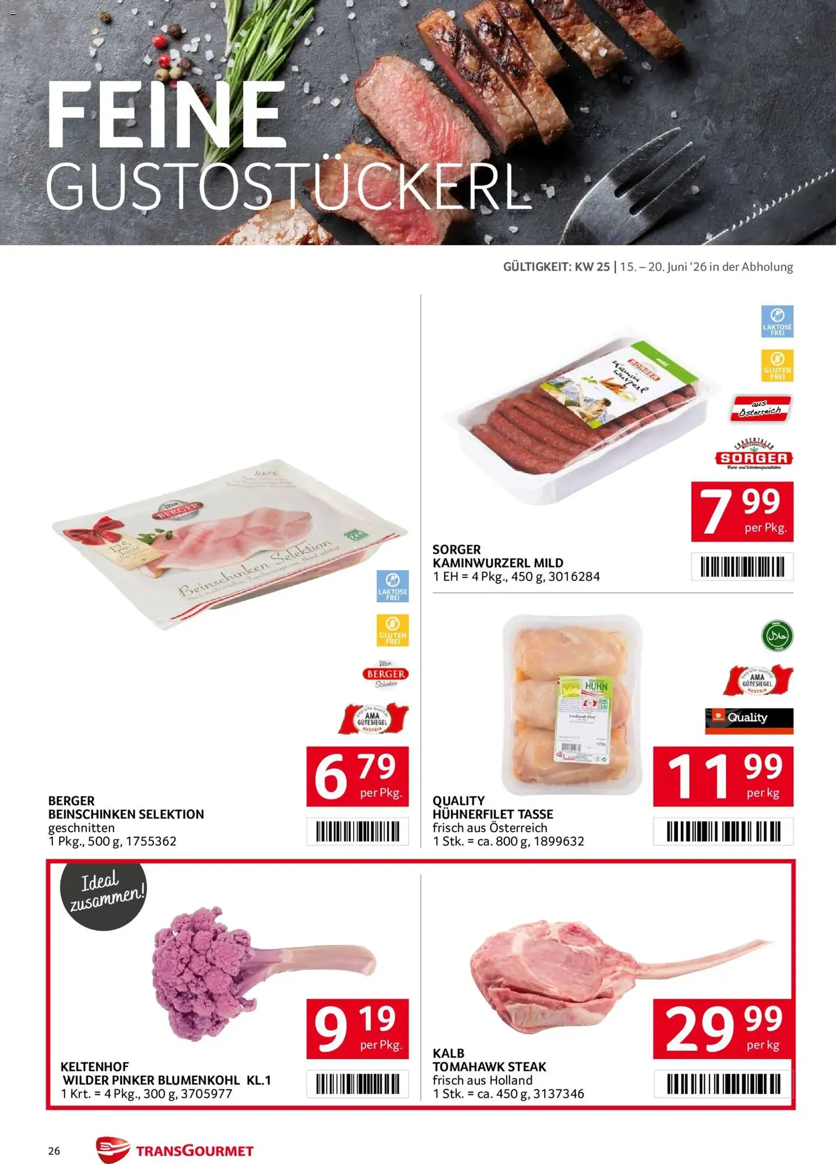 Transgourmet Flugblatt - Gültiger Prospekt ab 15.06.2026, Seite 26 von insgesamt 32