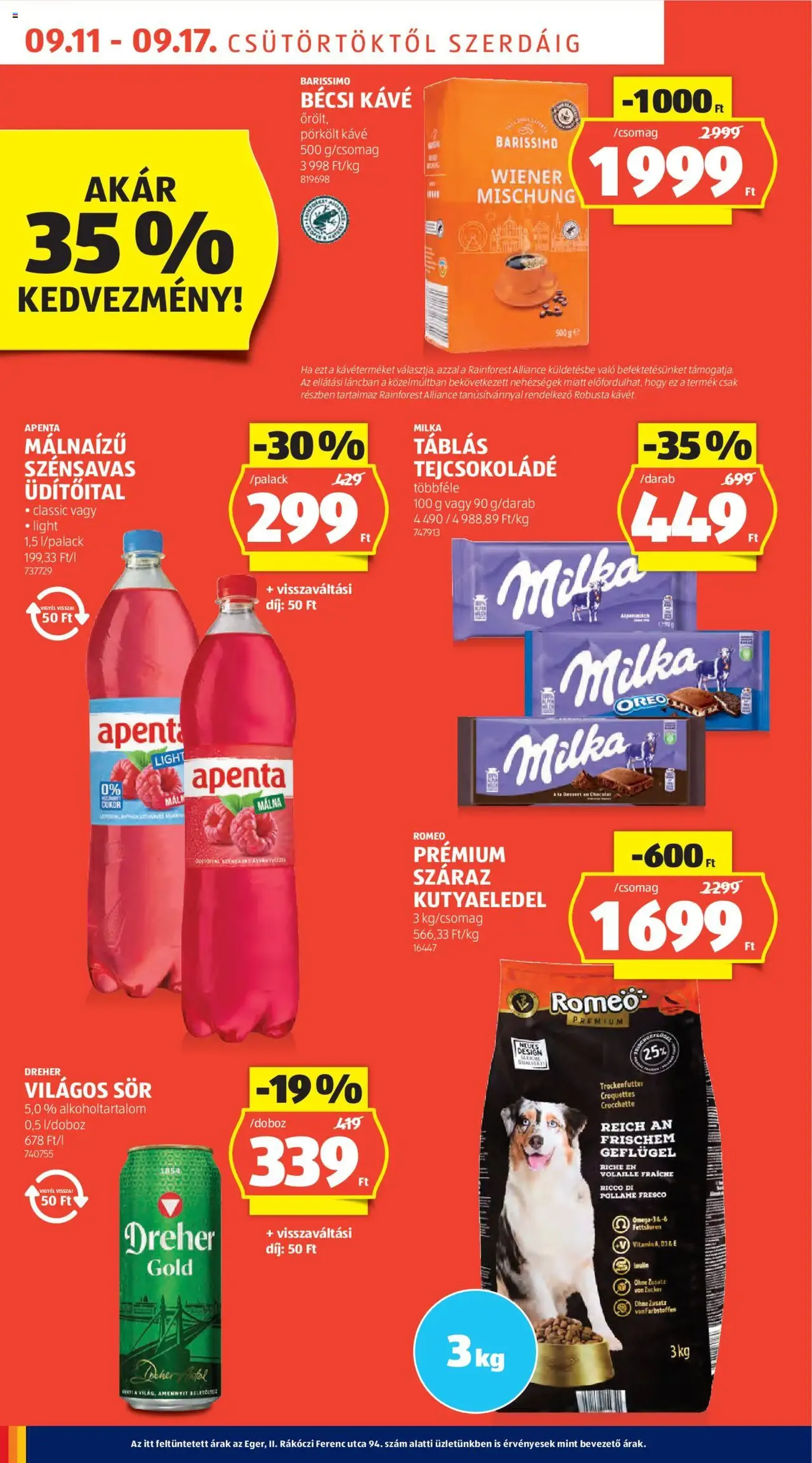 Aldi Akciós újság - 2025.09.11. érvényes szórólap 8 oldal 46 oldalból Aldi Akciós újság - 2025.09.11. érvényes szórólap 8 oldal 46 oldalból