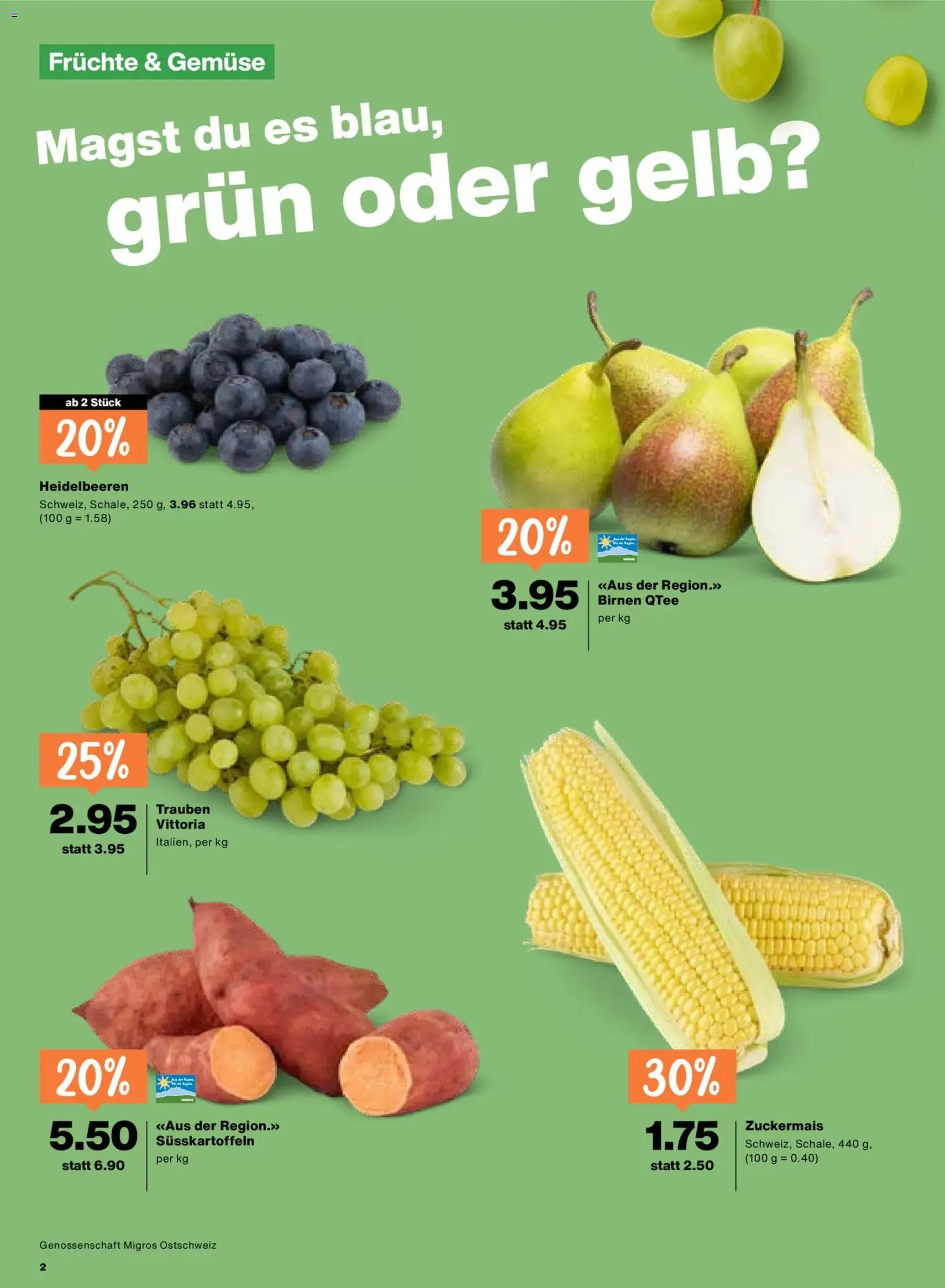 Migros aktionen - Gültiger Prospekt ab 13.08.2026, Seite 2 von insgesamt 20