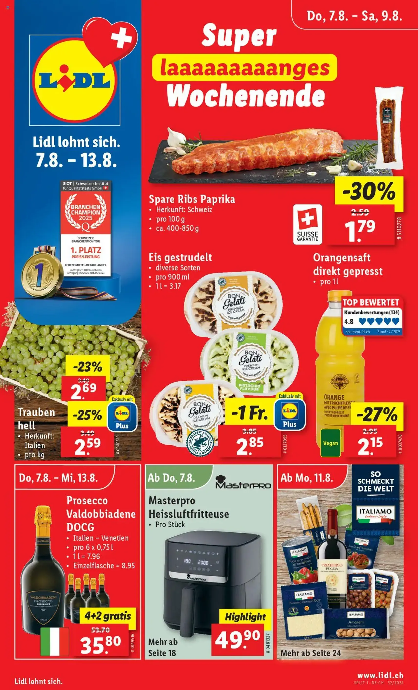 Lidl Aktionen - Gültiger Prospekt ab 07.08.2025, Seite 1 von insgesamt 35 Lidl Aktionen - Gültiger Prospekt ab 07.08.2025, Seite 1 von insgesamt 35