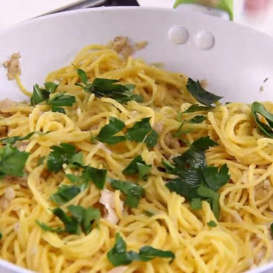 Anteprima ricetta Spaghetti al limone e tonno