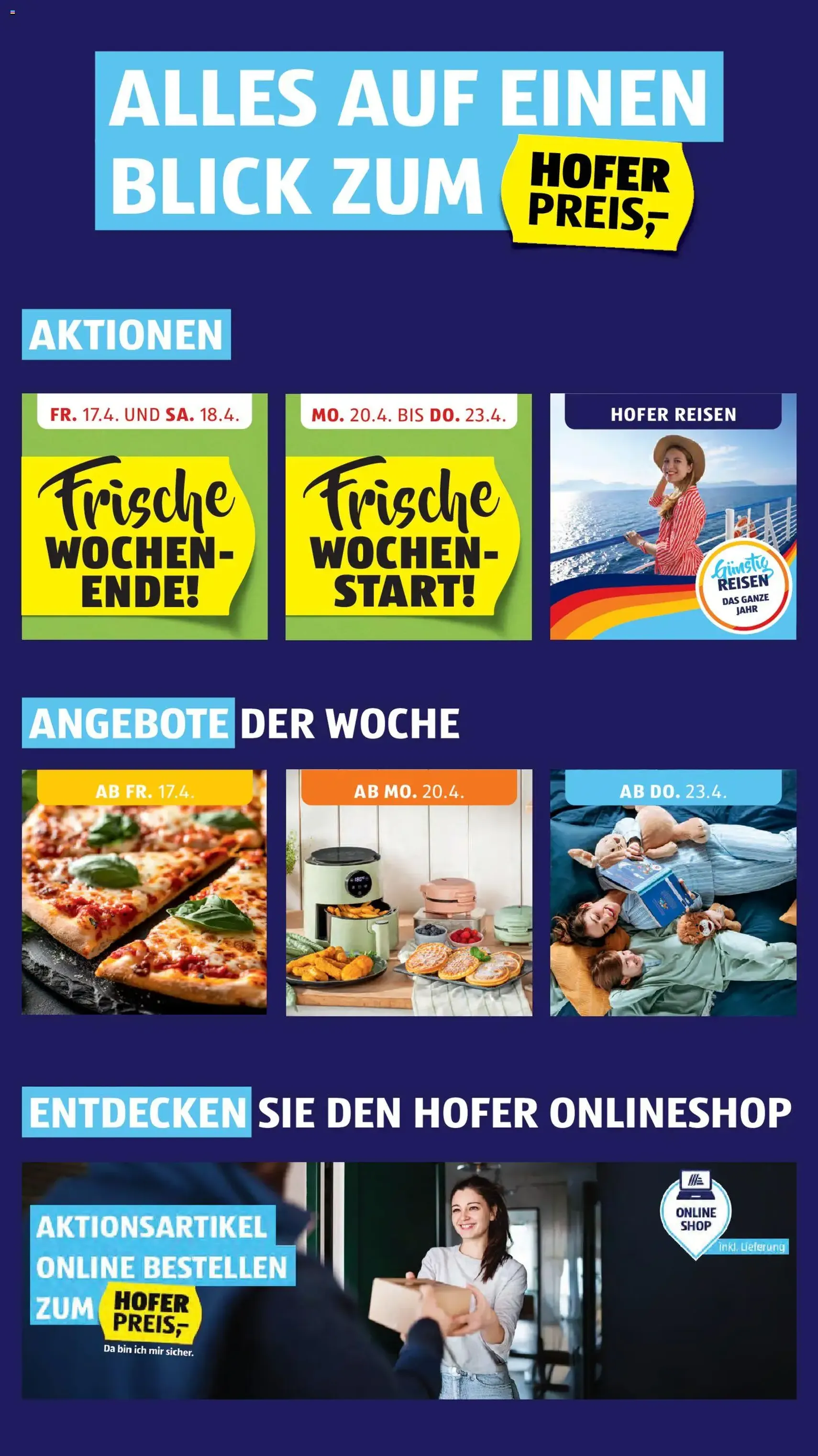 Hofer Flugblatt - Gültiger Prospekt ab 20.04.2026, Seite 2 von insgesamt 45