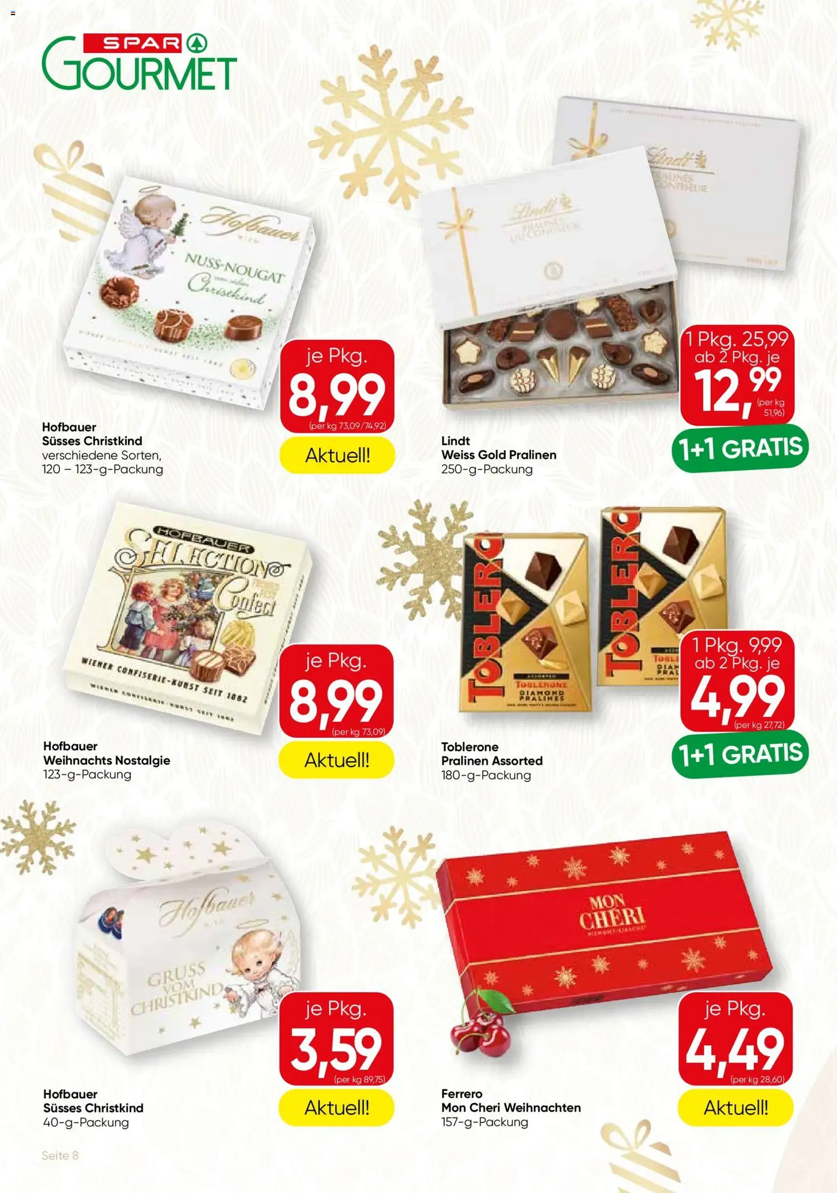 SPAR Gourmet Flugblatt - Gültiger Prospekt ab 04.12.2025, Seite 8 von insgesamt 12