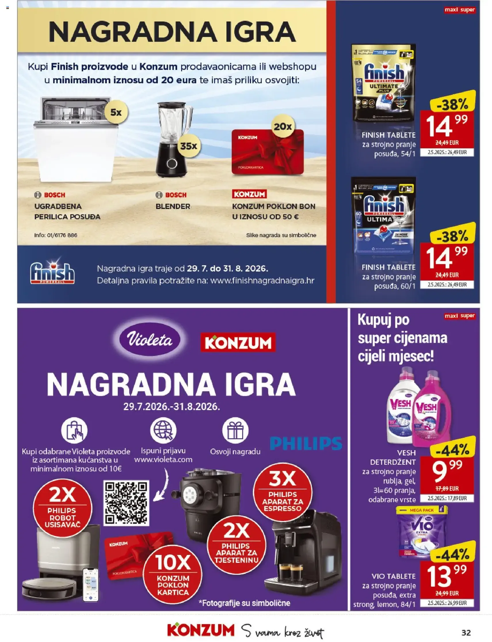 Konzum HR akciós újság - 2026.07.29. érvényes szórólap 32 oldal 40 oldalból
