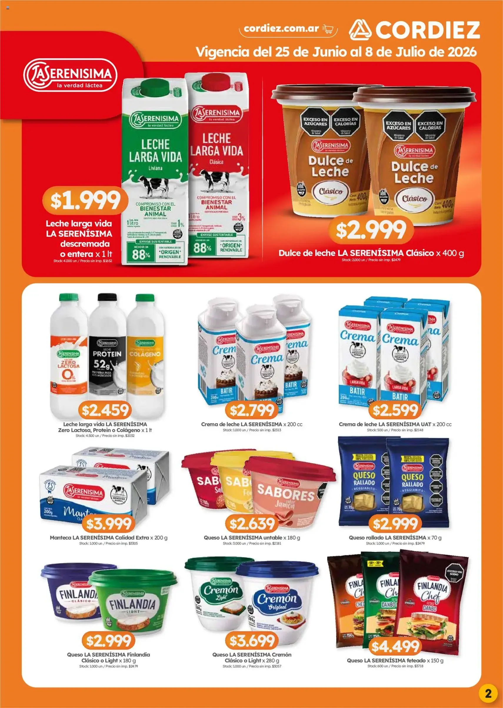 Cordiez ofertas - folleto válido desde 25/06/2026 página 2 de 4