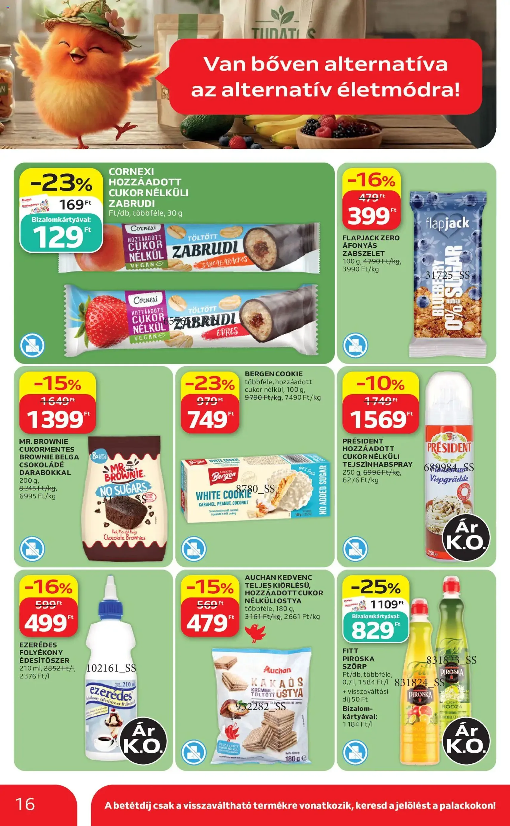 Auchan akciós újság - 2026.07.16. érvényes szórólap 16 oldal 56 oldalból